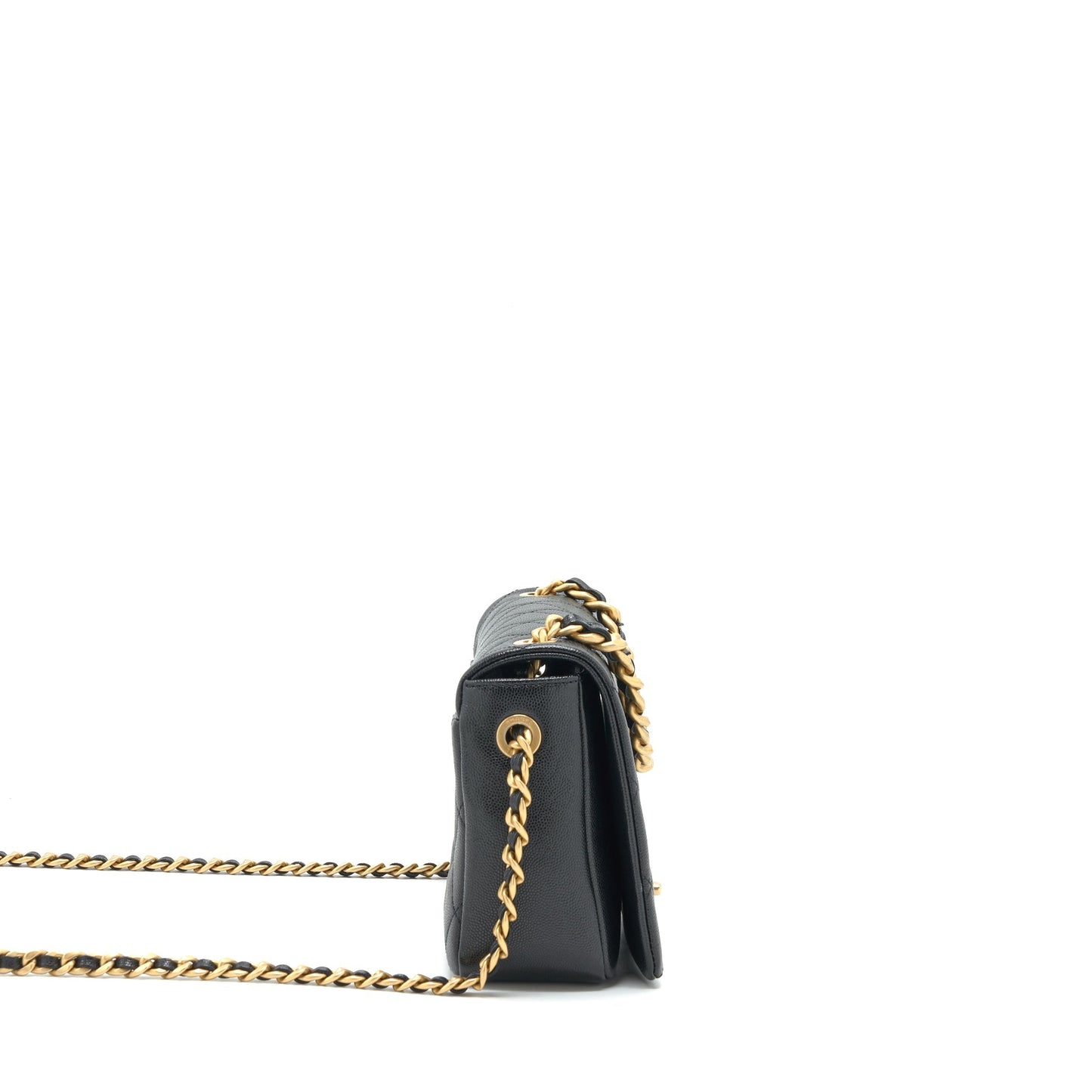 Chanel Seasonal Flap Bag Caviar Black