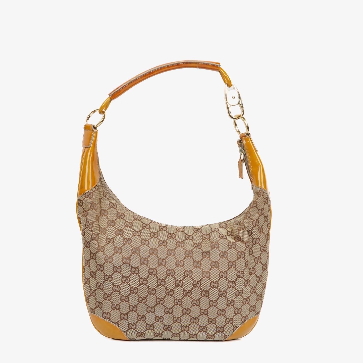 Gucci GG Canvas Handle Ring Hobo Bag