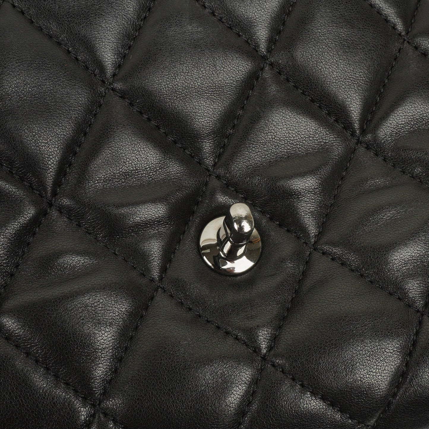 Chanel Black Quilted Lambskin Maxi 3 Accordion Flap Bag
