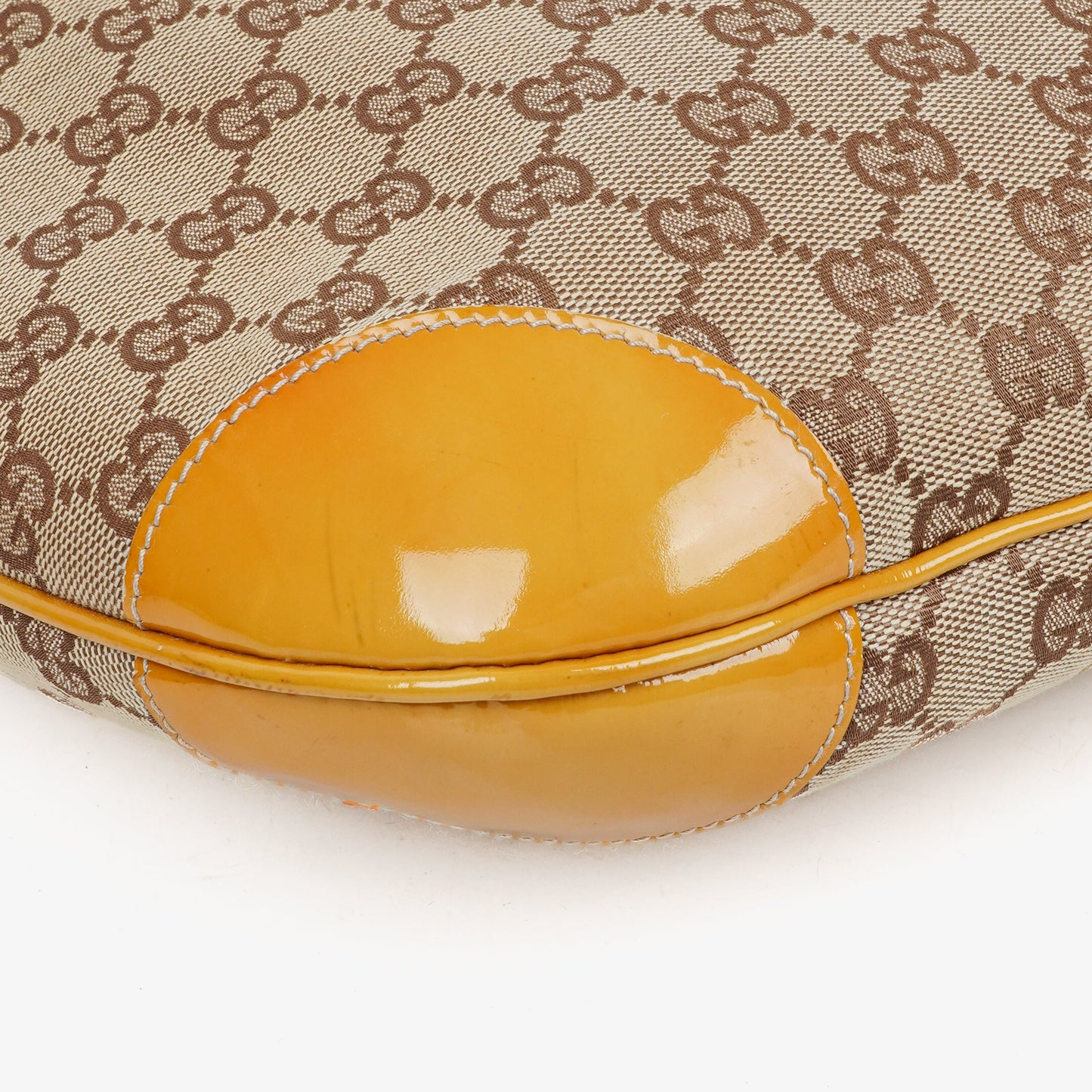Gucci GG Canvas Handle Ring Hobo Bag