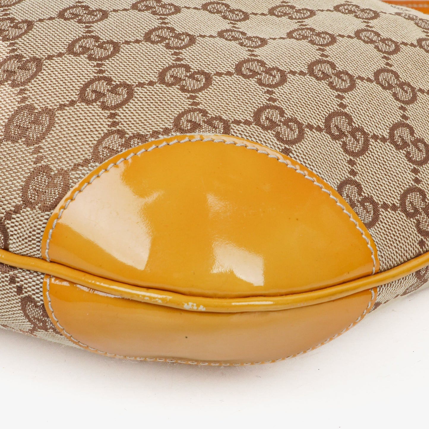 Gucci GG Canvas Handle Ring Hobo Bag
