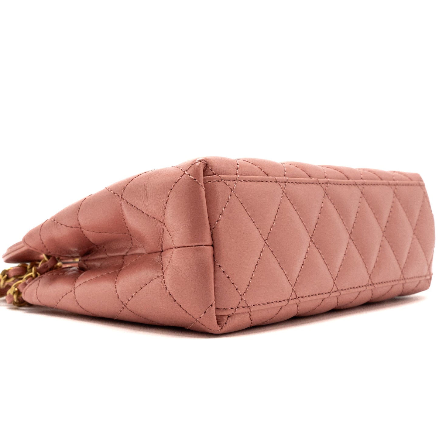 Chanel 23k Mini Shopping Tote Calfskin Pink Brushed (Microchip)