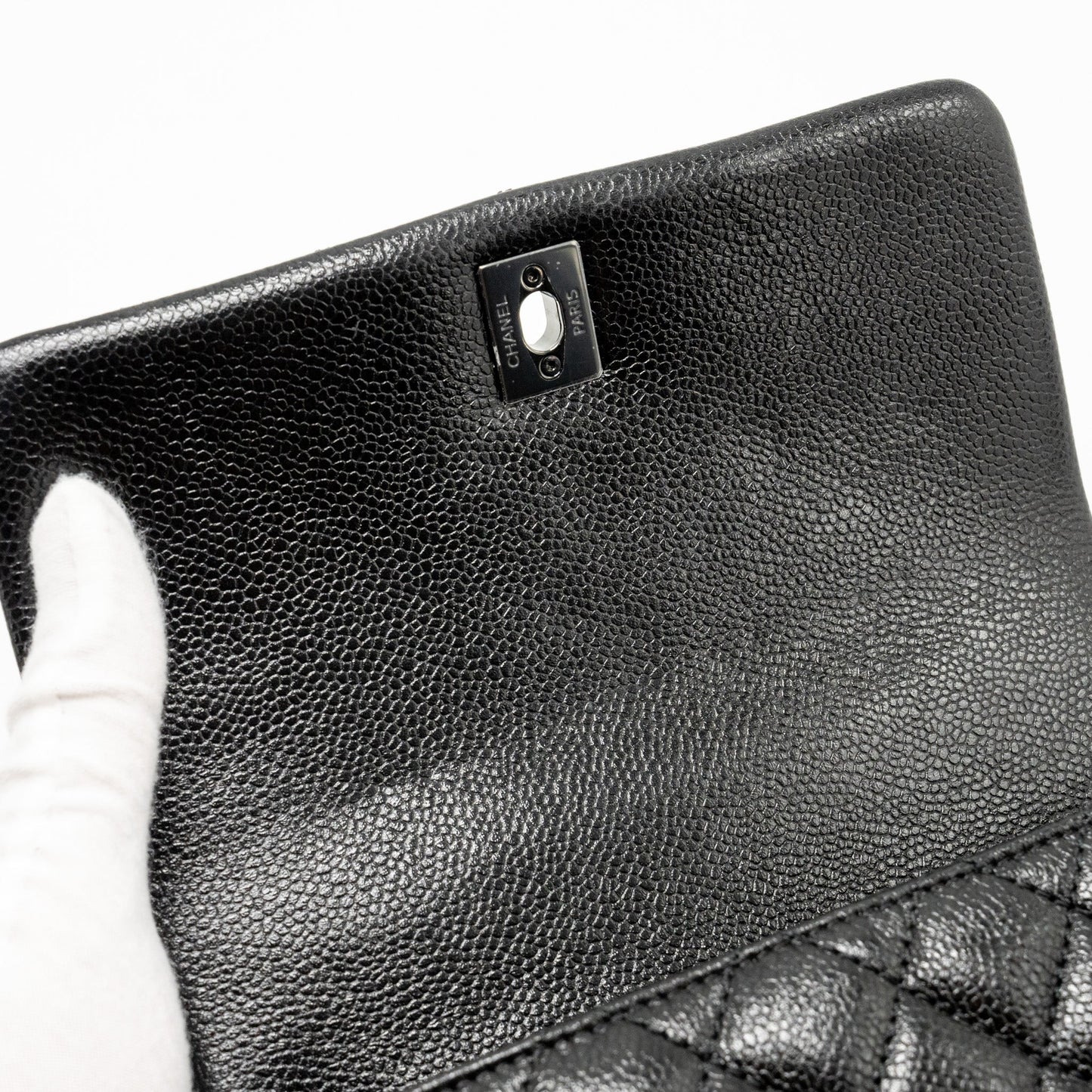 Chanel Small coco handle caviar So Black