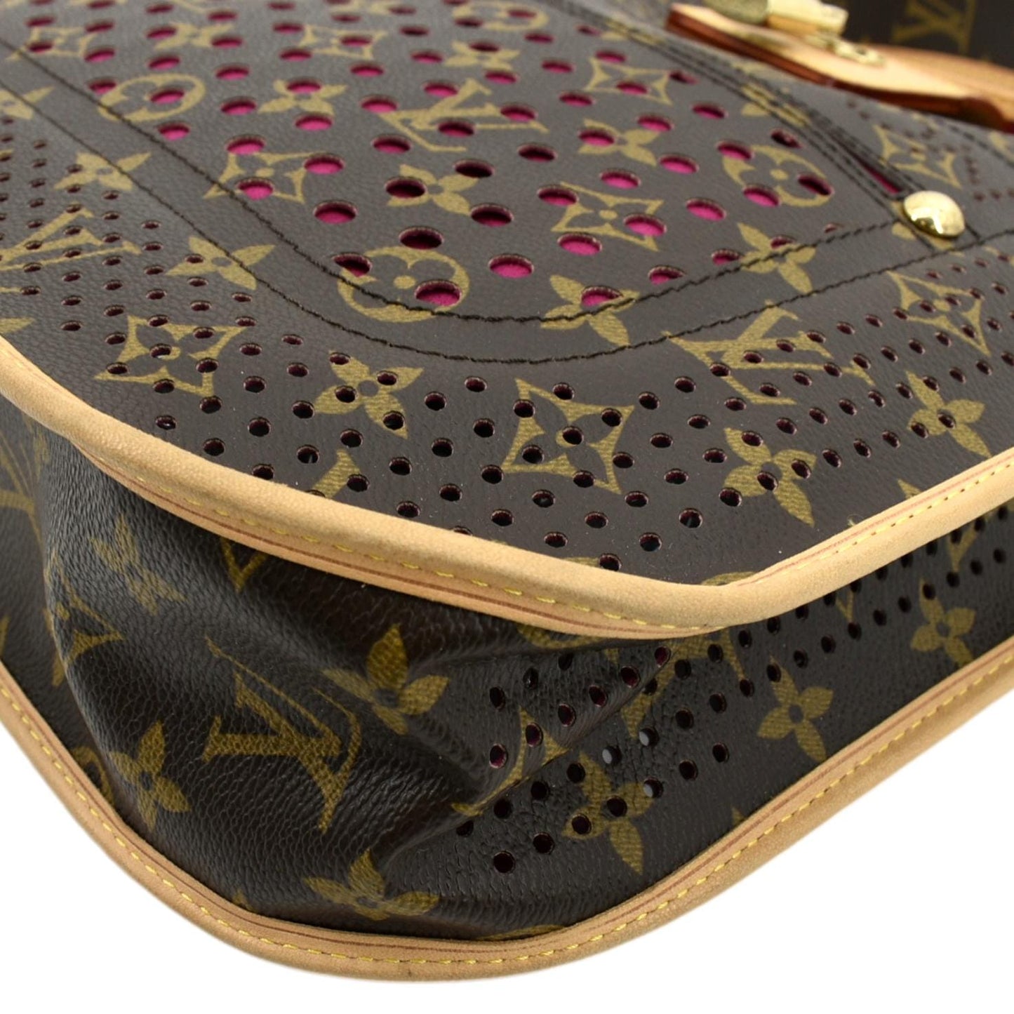 LOUIS VUITTON Perforated M tte Monogram Canvas Crossbody Bag Brown