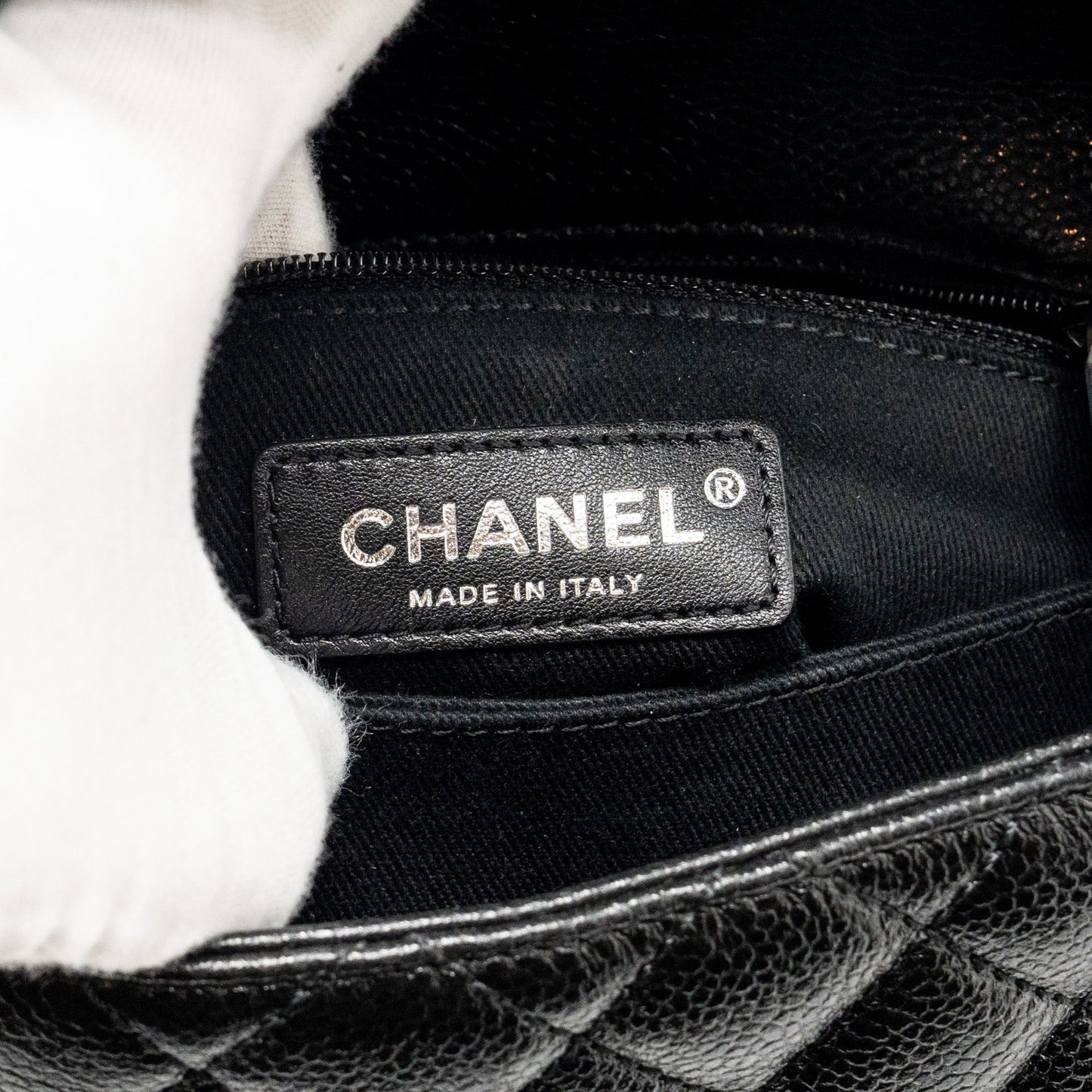 Chanel Small coco handle caviar So Black