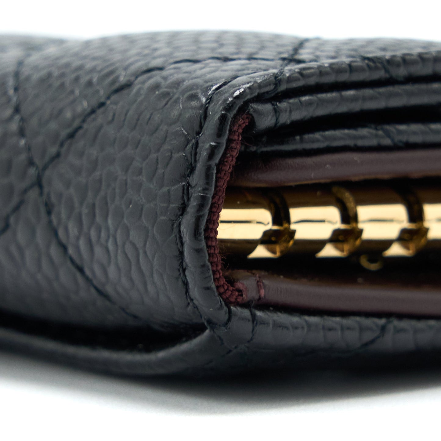 Chanel Flap Key Holder Caviar Black