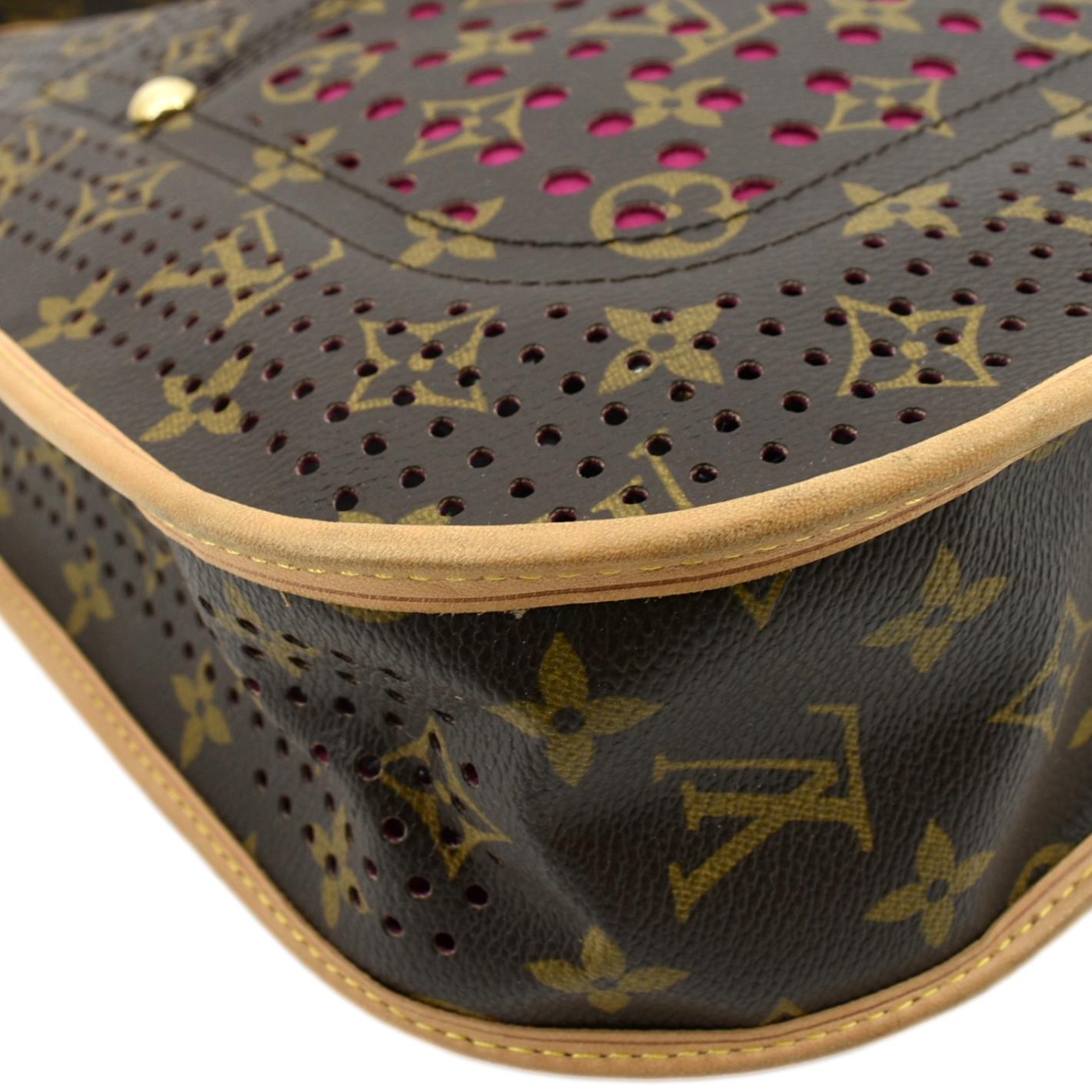LOUIS VUITTON Perforated M tte Monogram Canvas Crossbody Bag Brown