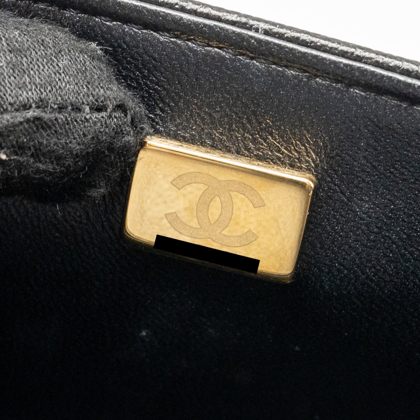 Chanel 22A Round Boy Messenger Bag Caviar Black  (Microchip)