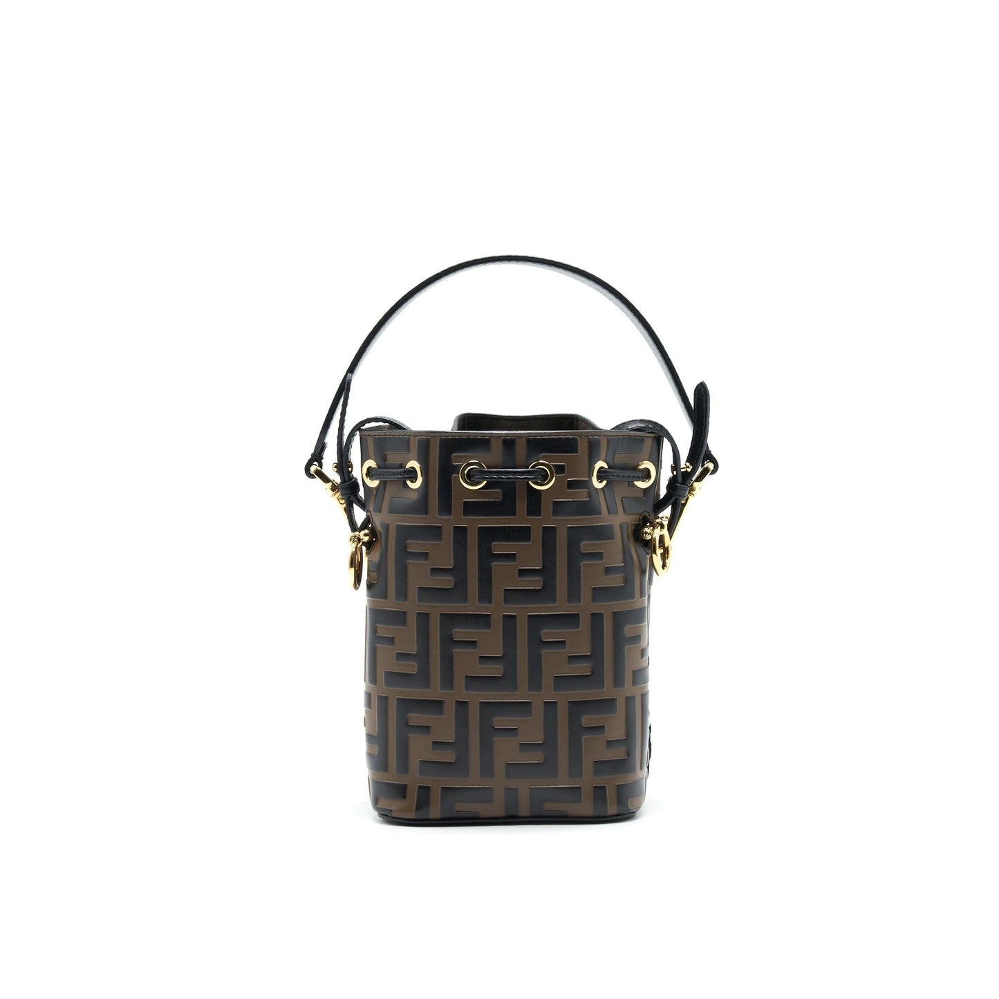 Fendi Mon Tresor Mini Bucket Purse Brown