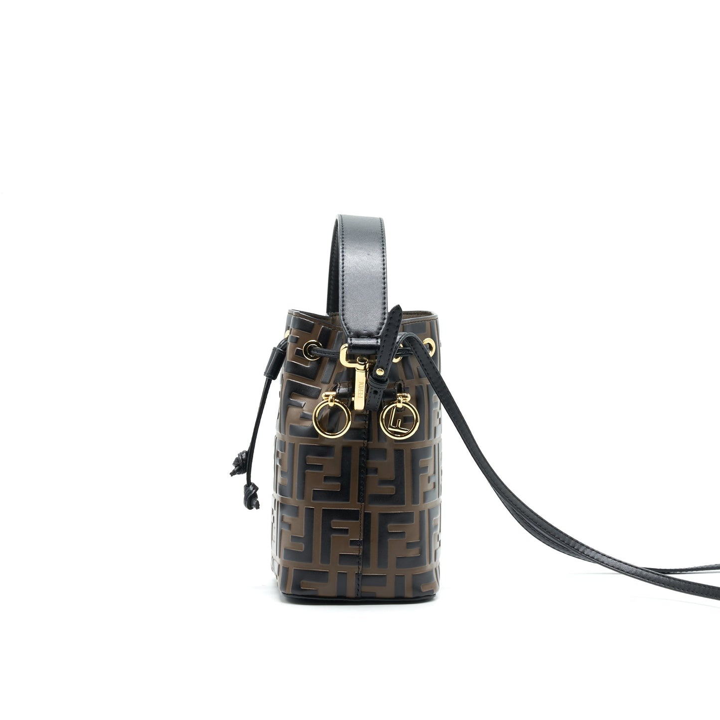 Fendi Mon Tresor Mini Bucket Purse Brown