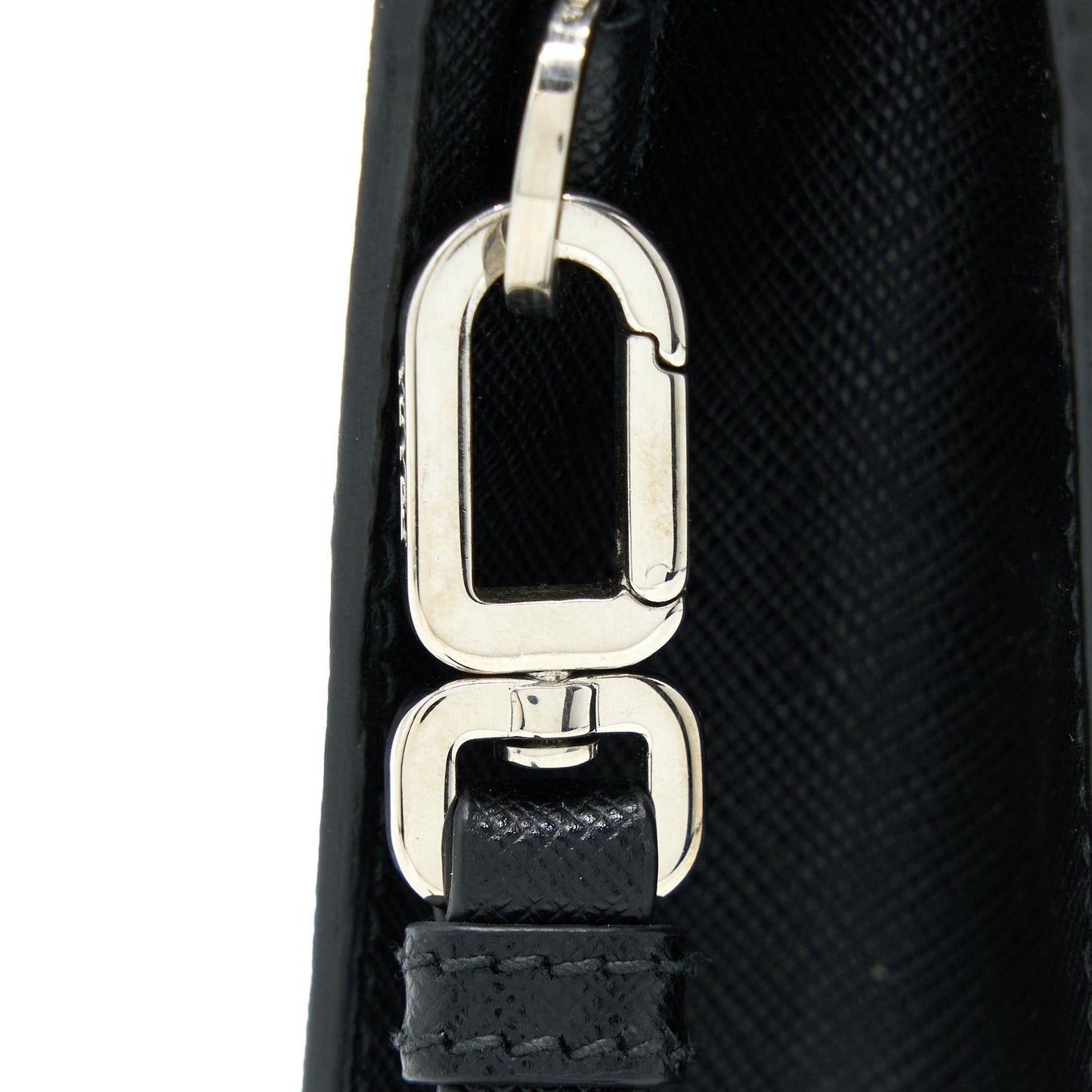 Prada Menâs Clutch Soffiano Black