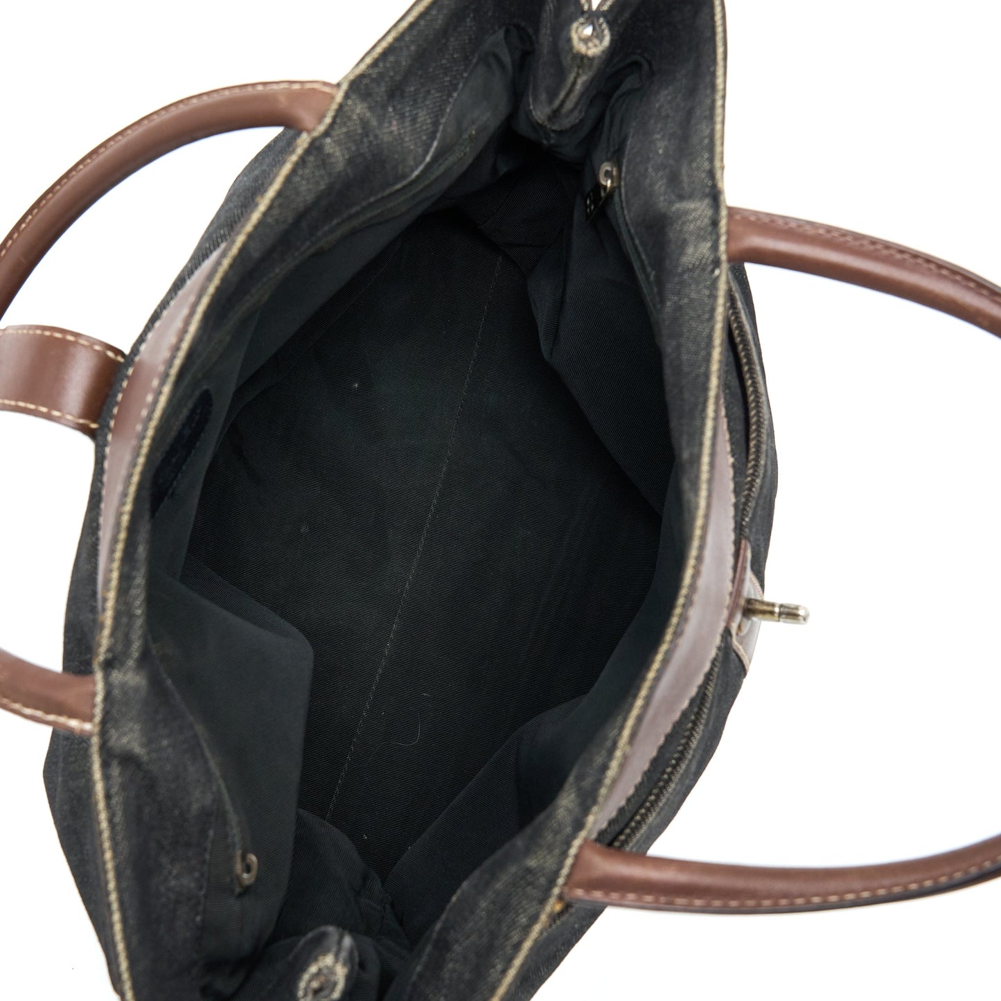 Chanel  Denim Tote Bag Ruthenium Sliver Hardware