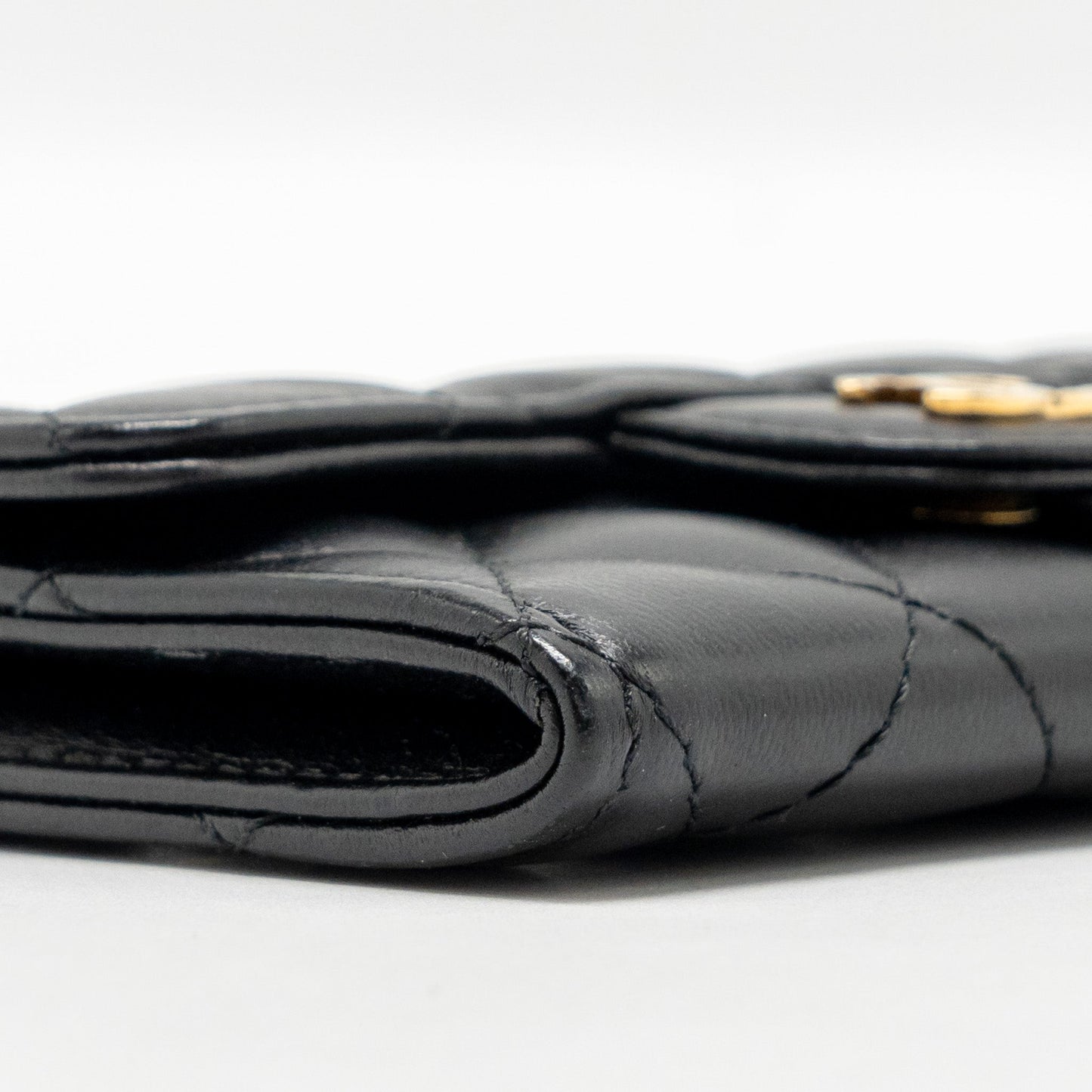 Chanel Classic Flap Card Holder Lambskin Black