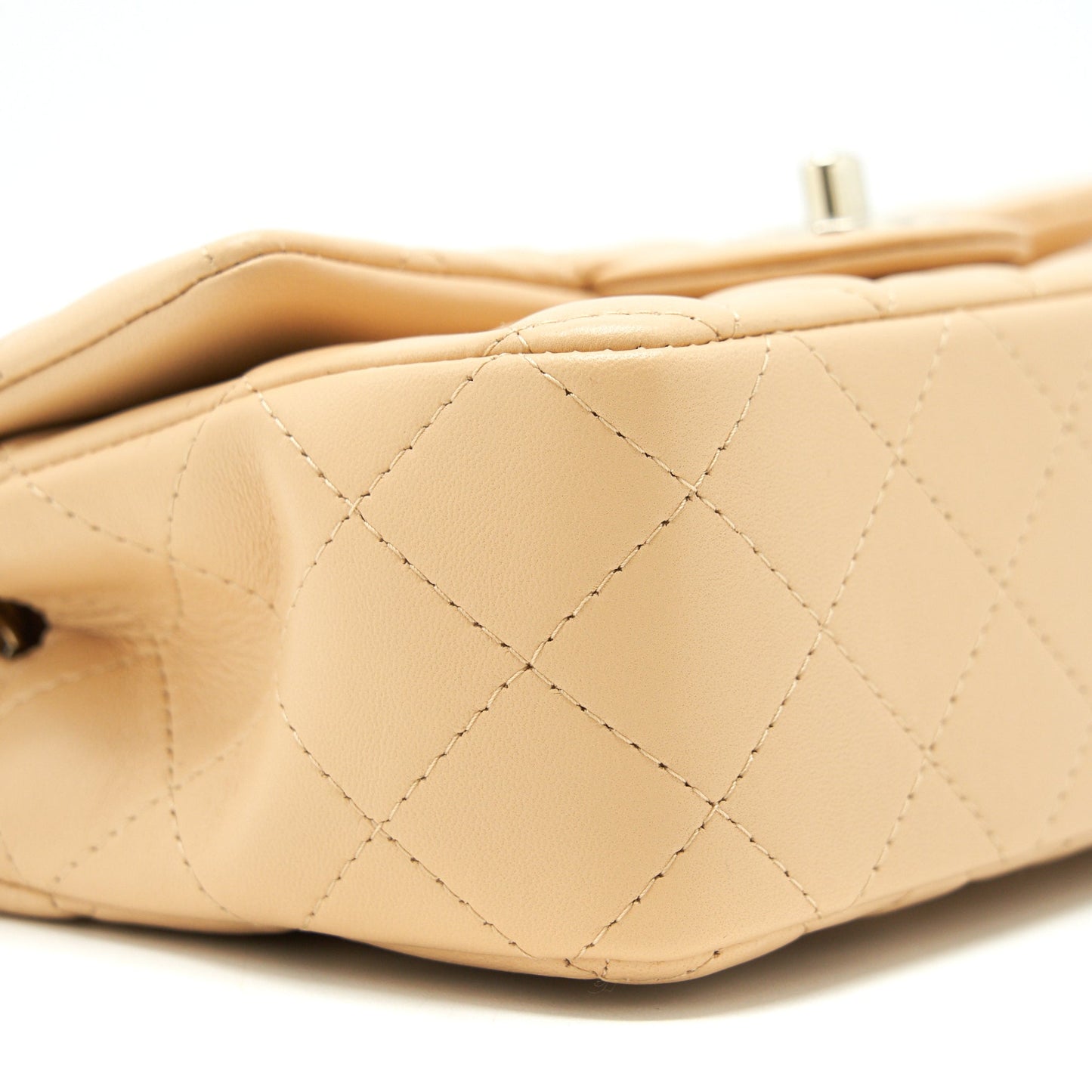 Chanel 22C Mini Rectangular Flap Bag Lambskin Beige L