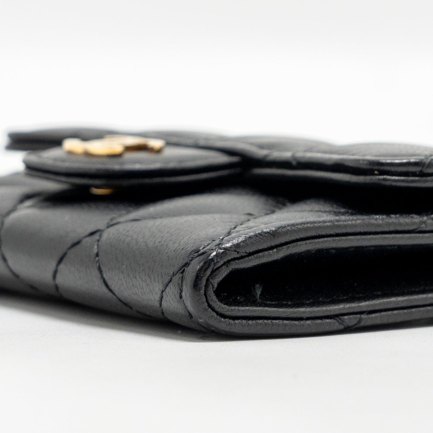 Chanel Classic Flap Card Holder Lambskin Black