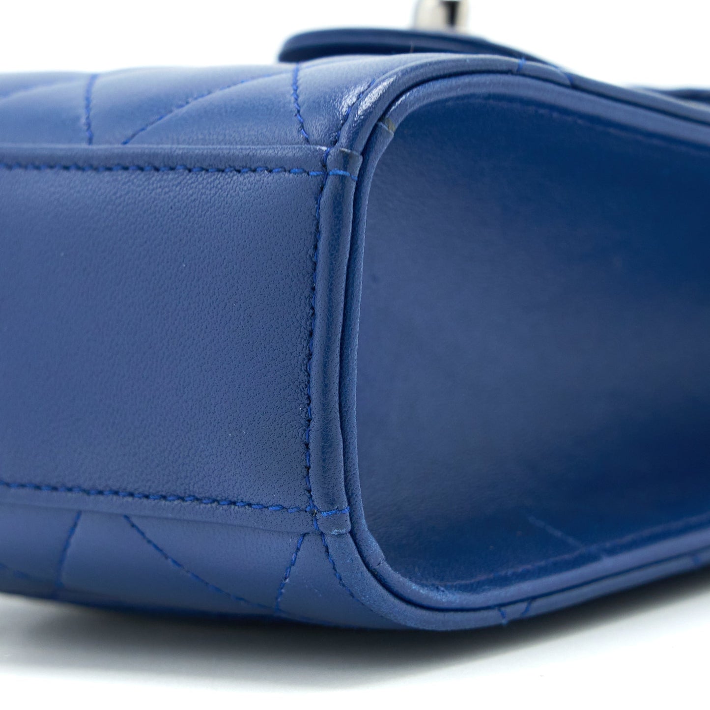 Chanel Flap Phone Case Lambskin Blue