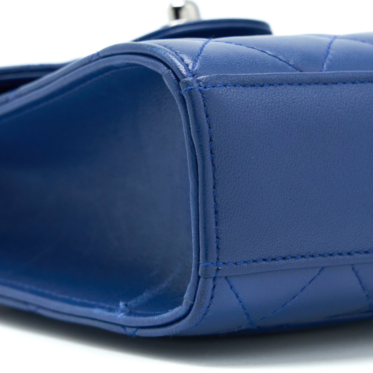 Chanel Flap Phone Case Lambskin Blue