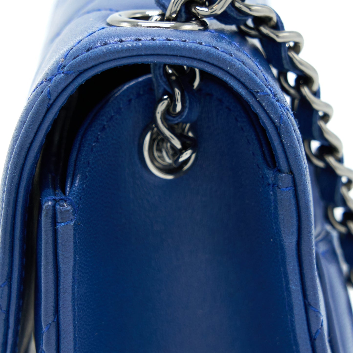 Chanel Flap Phone Case Lambskin Blue