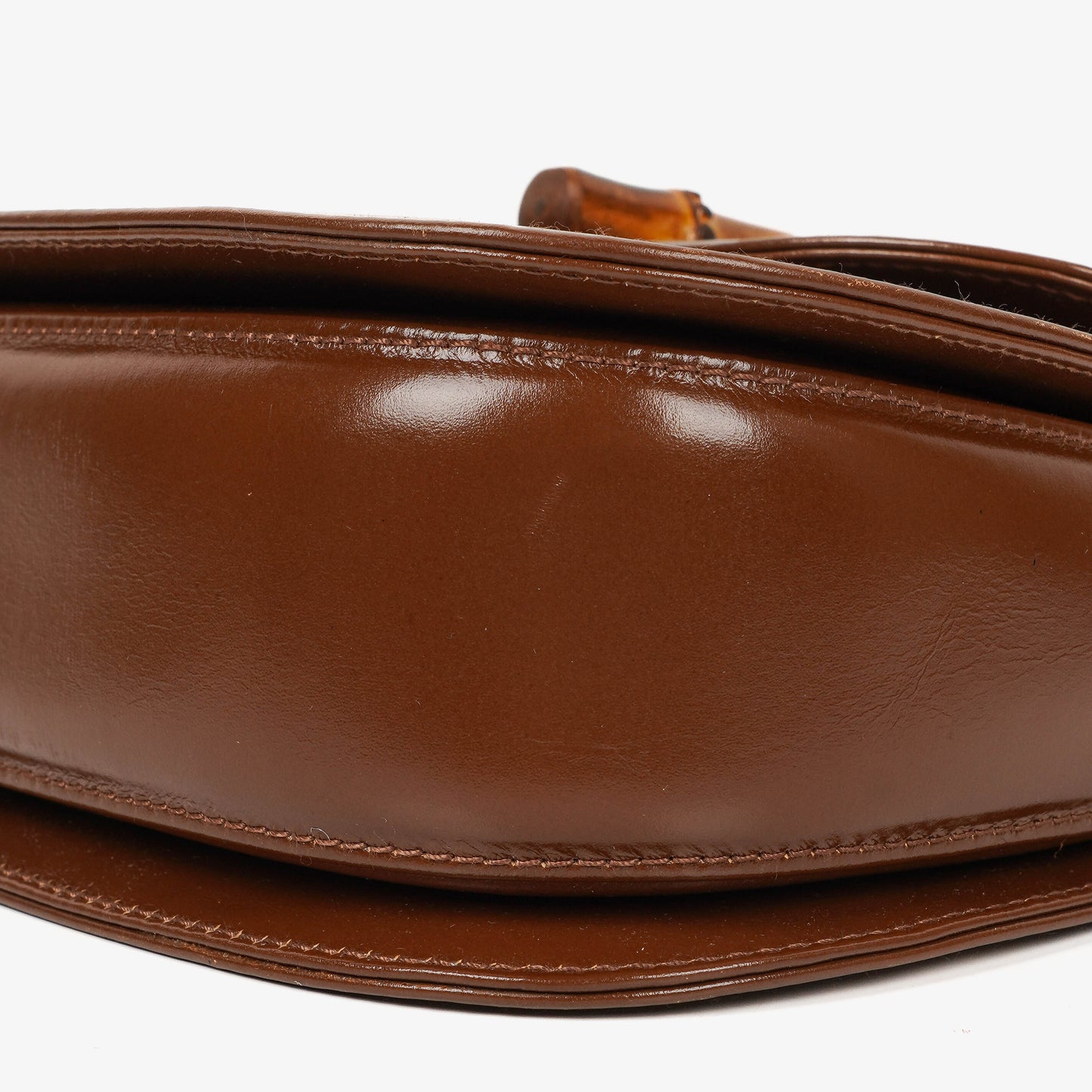 Gucci Bamboo Top Handle Brown Leather Bag