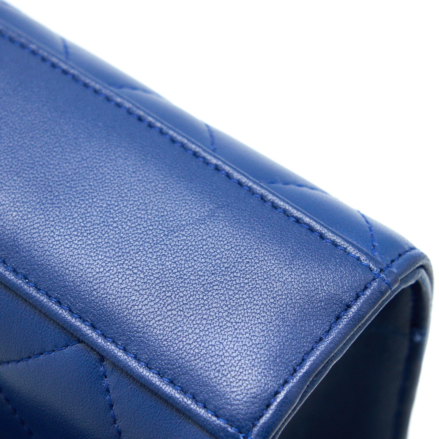 Chanel Flap Phone Case Lambskin Blue