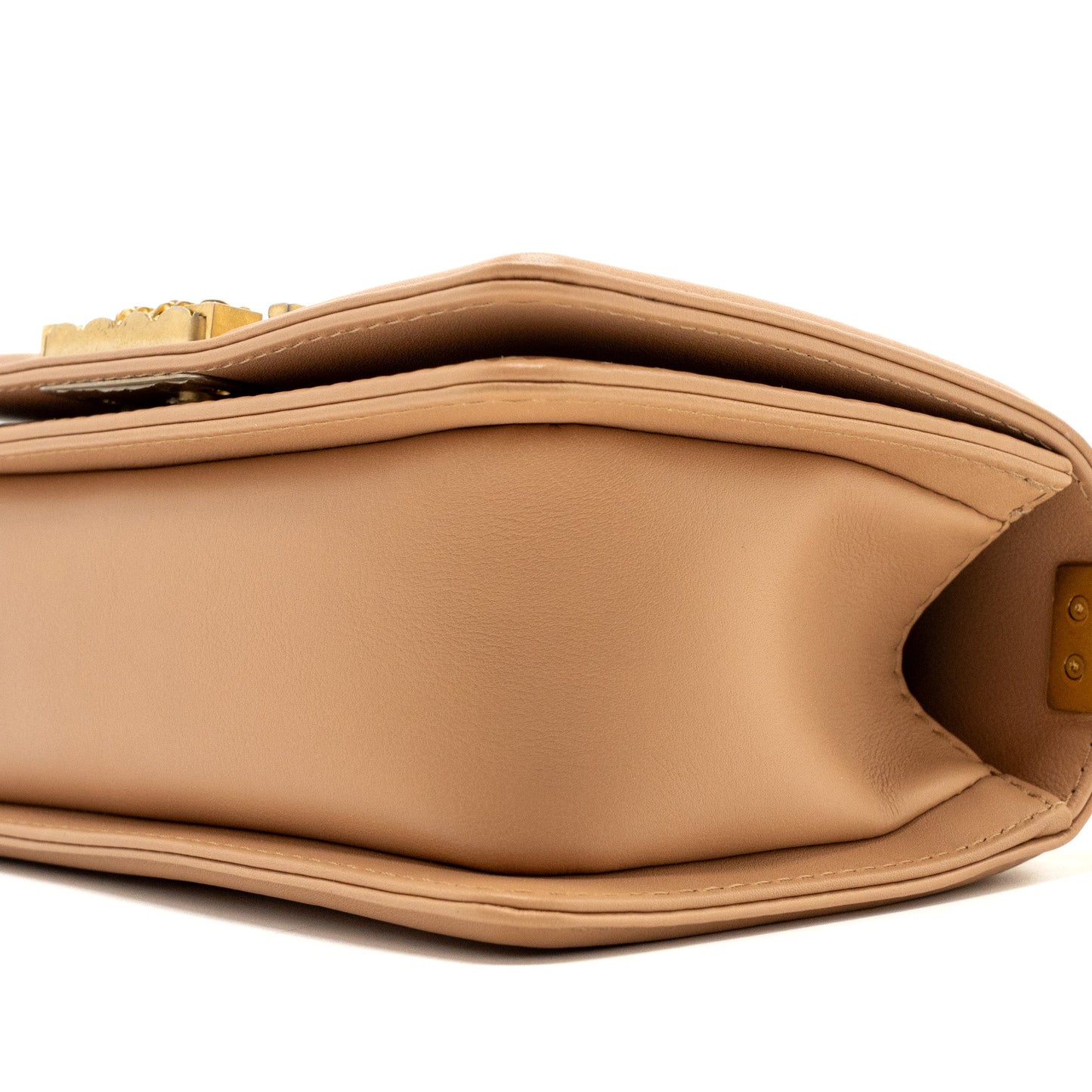 Chanel Small Boy Bag limited edition Calfskin Dark Beige