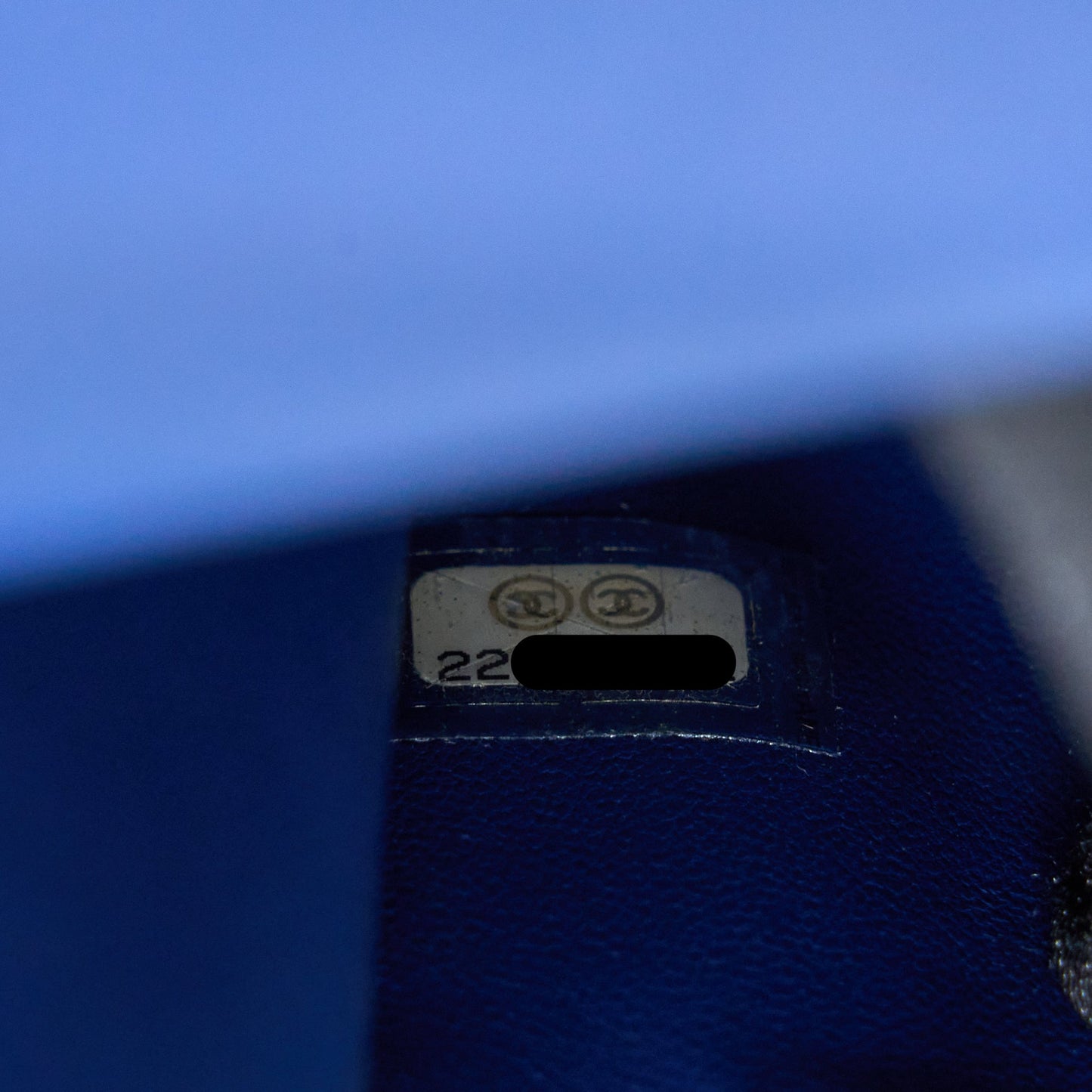 Chanel Flap Phone Case Lambskin Blue