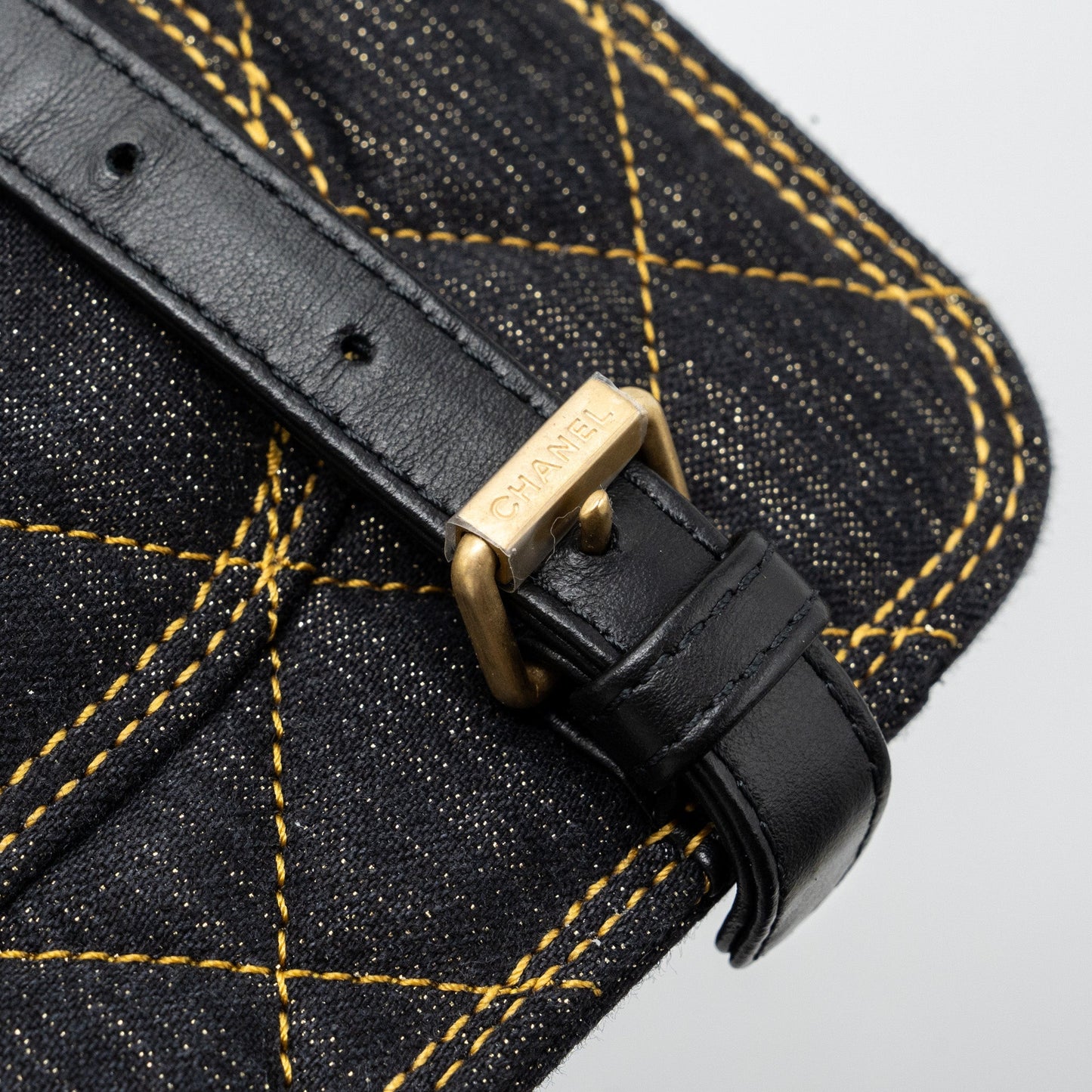 Chanel 23S flap backpack denim dark blue Brushed  (microchip)