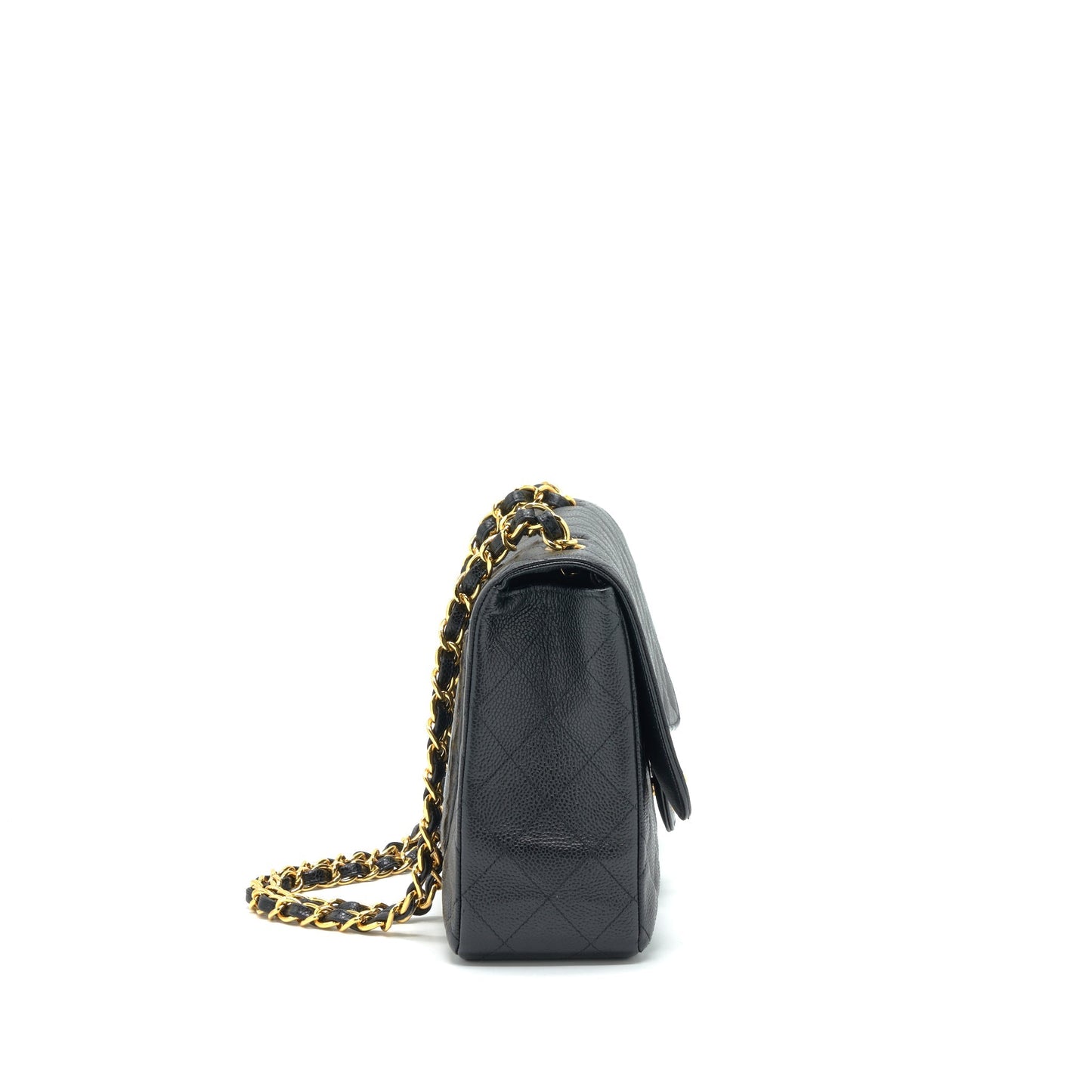 Chanel  Jumbo Single Flap Caviar Black