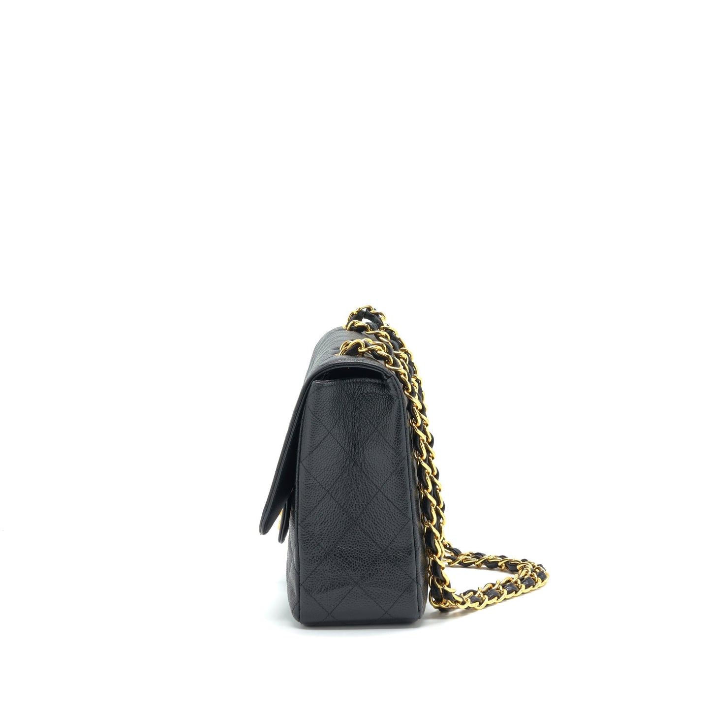Chanel  Jumbo Single Flap Caviar Black