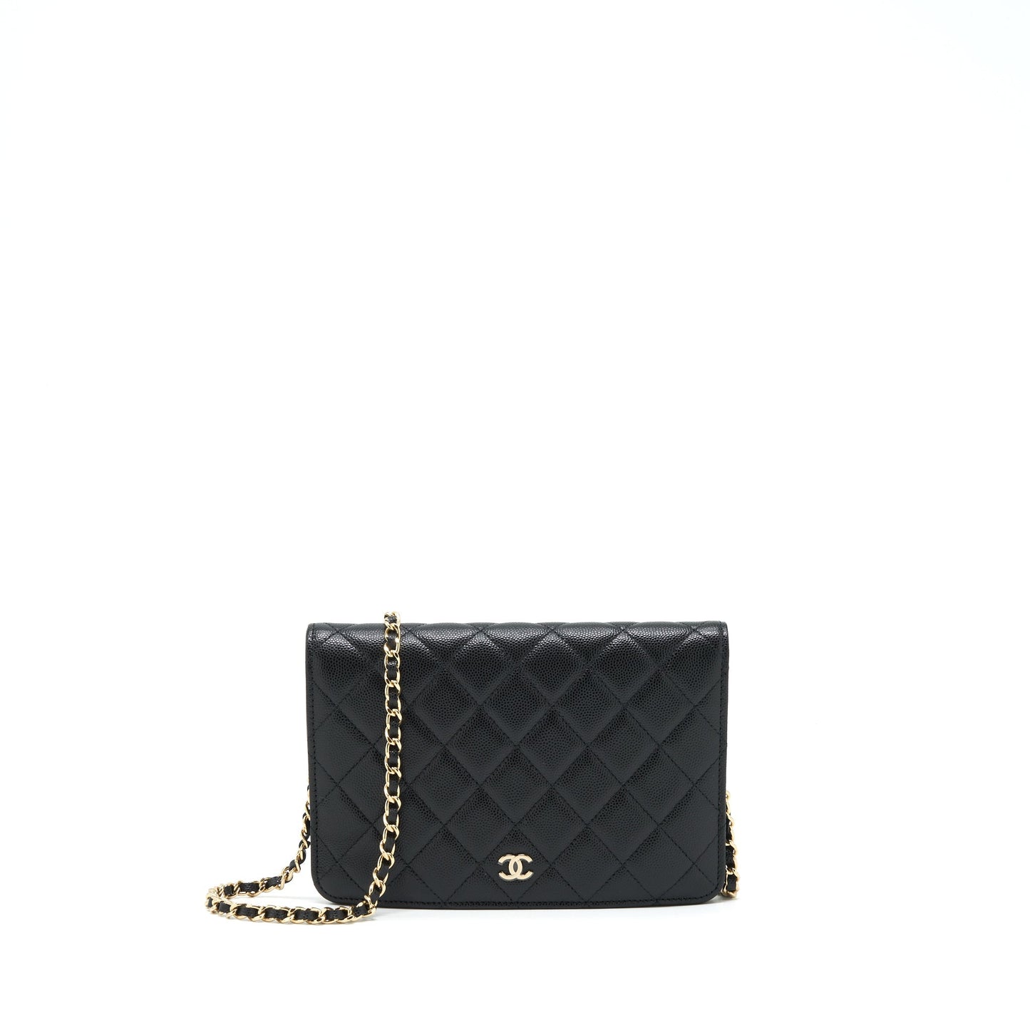 Chanel 2 In 1 Wallet On Chain Caviar Black
