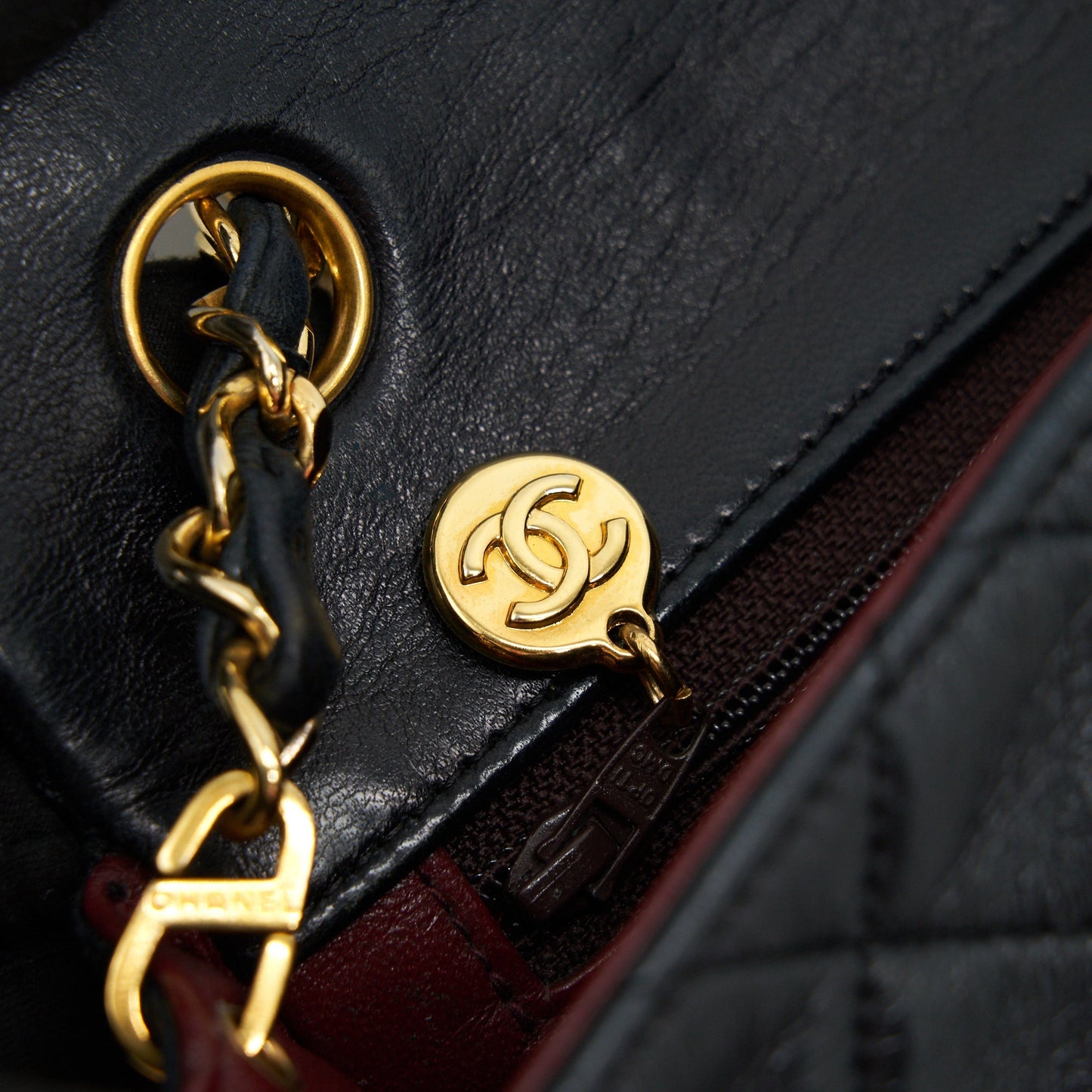 Chanel  Small Flap Bag Lambskin Black