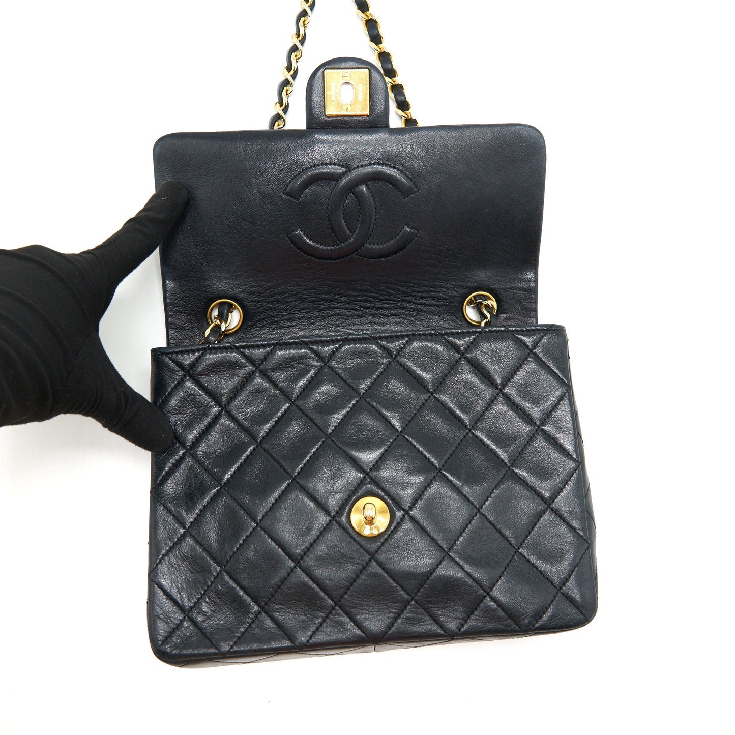 Chanel  Small Flap Bag Lambskin Black