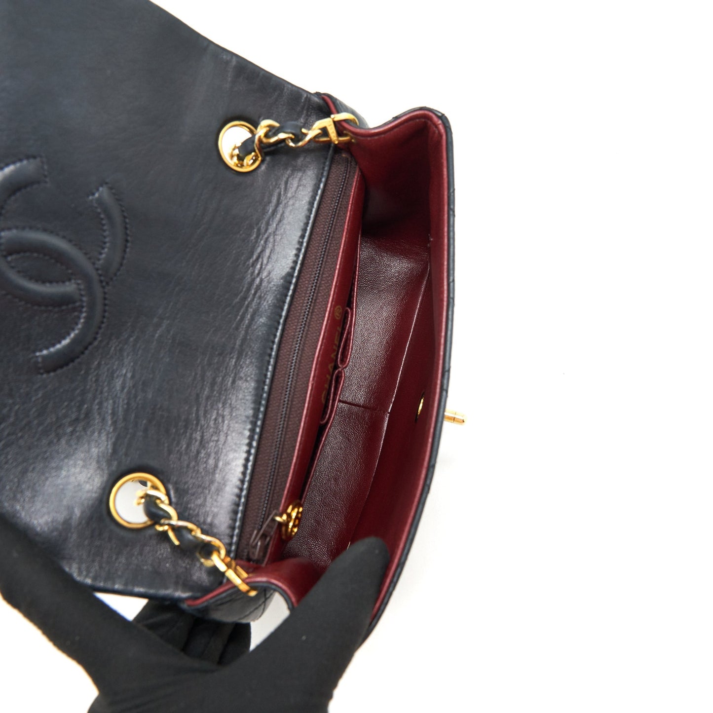 Chanel  Small Flap Bag Lambskin Black