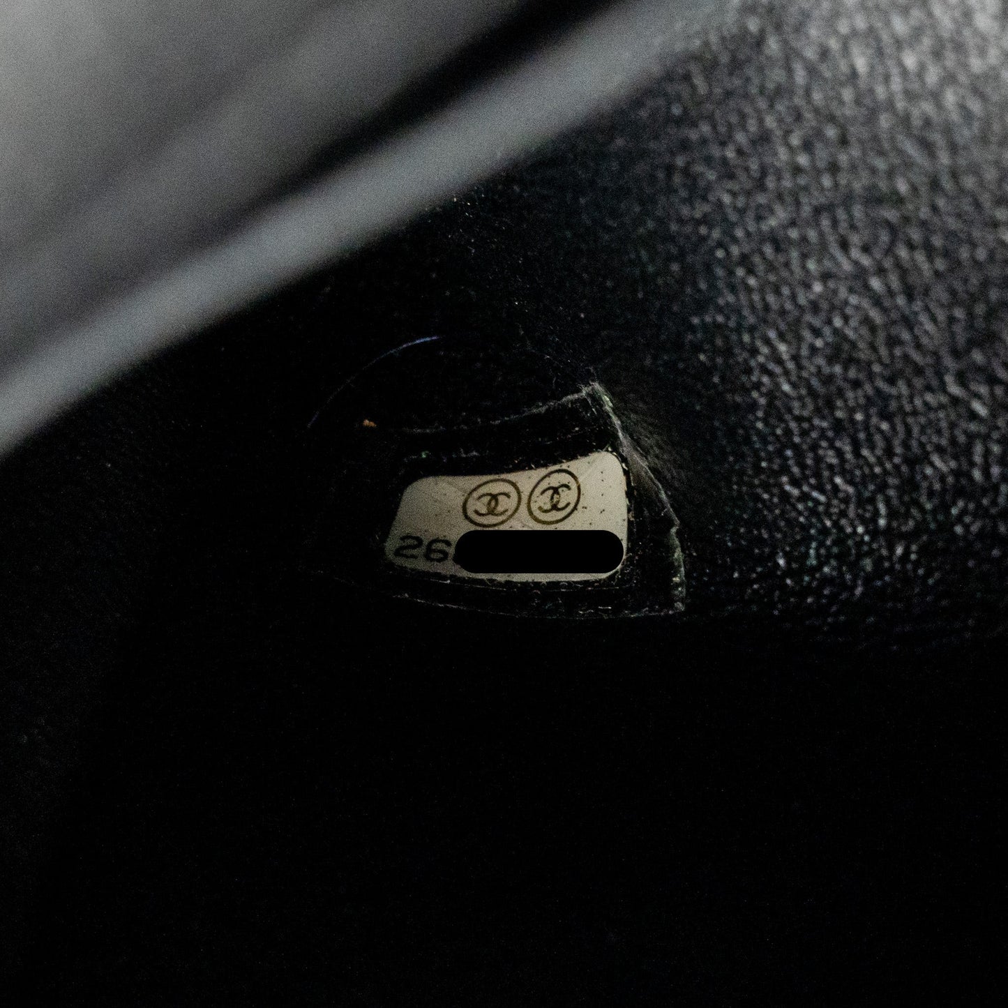Chanel Small Coco Handle with Python Handle caviar Black/Burgundy