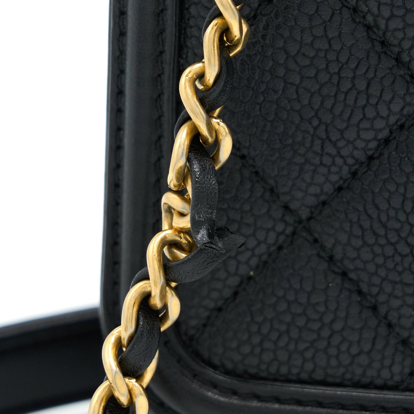 Chanel Filigree Flap Bag Caviar Black