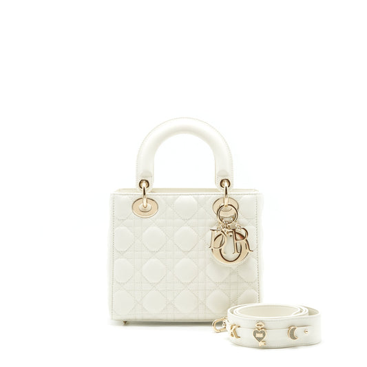 Dior Small Lady Dior my ABCDior Purse WHITE