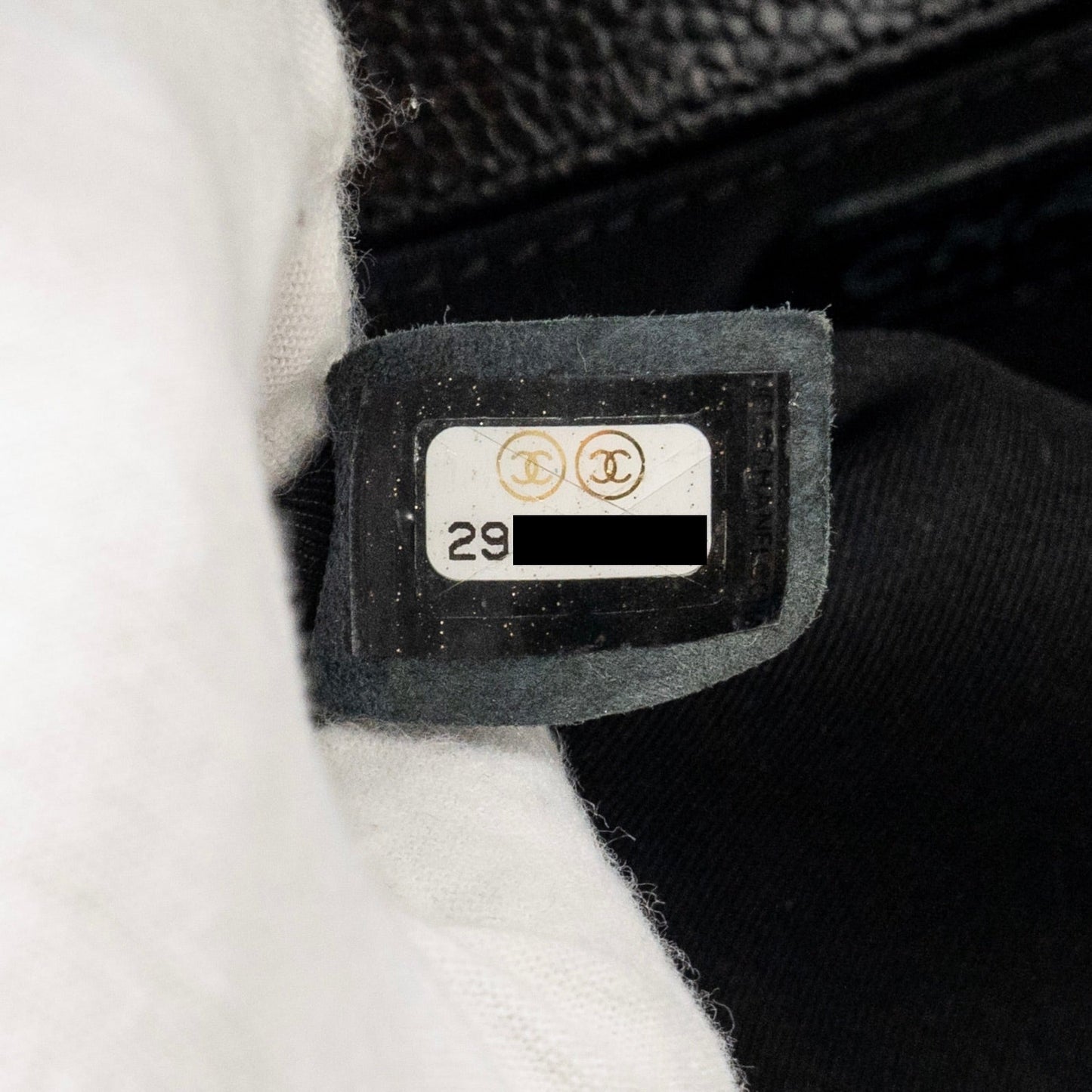 Chanel Chevron Medium Boy Bag caviar black