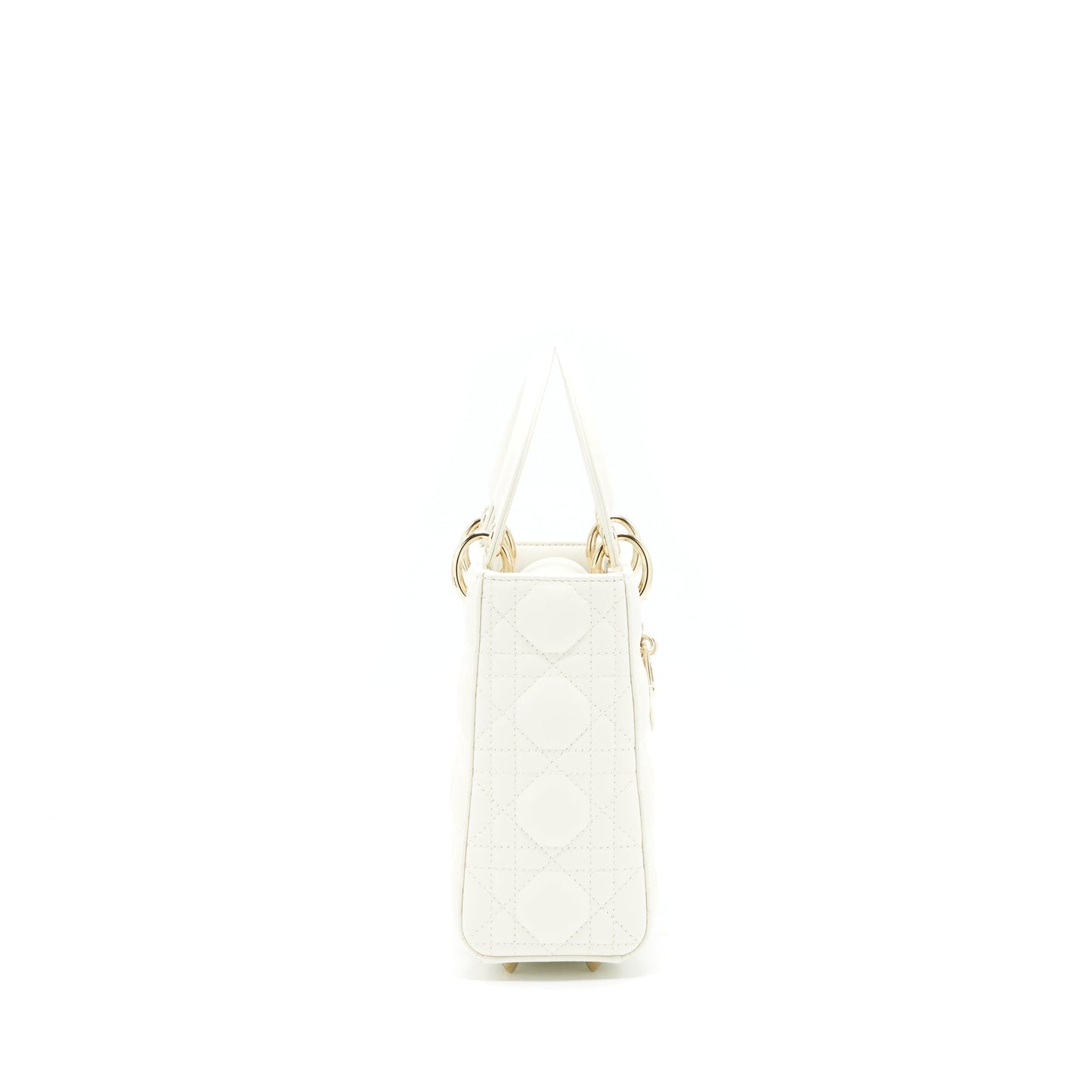Dior Small Lady Dior my ABCDior Purse WHITE