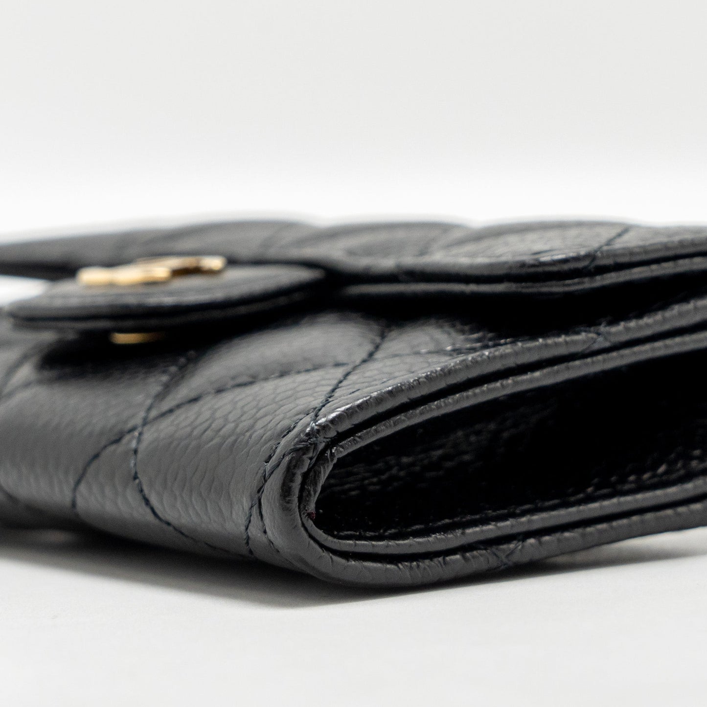 CHANEL Classic Flap Card Holder Caviar Black