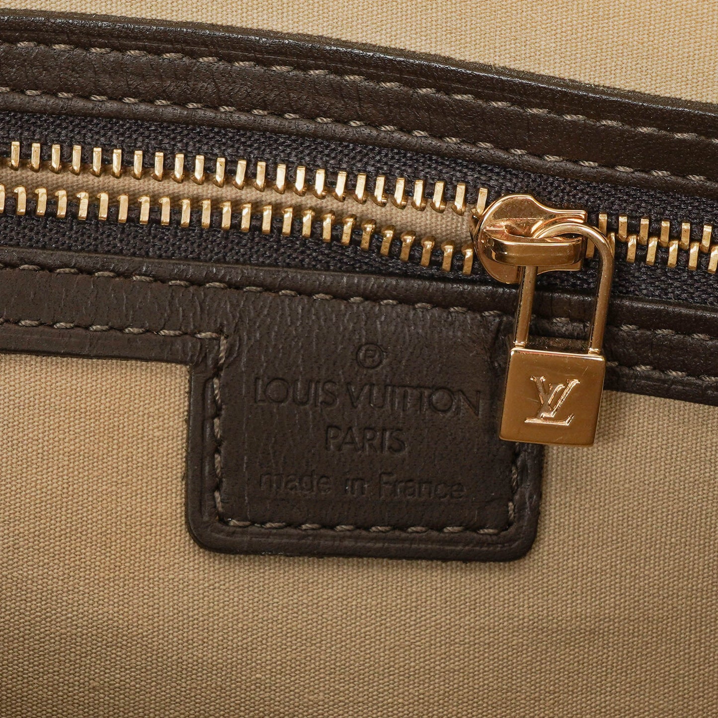 Louis Vuitton Mini Alma Long Brown Monogram Handbag