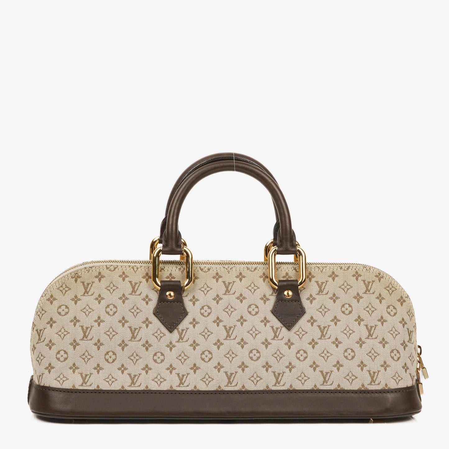 Louis Vuitton Mini Alma Long Brown Monogram Handbag
