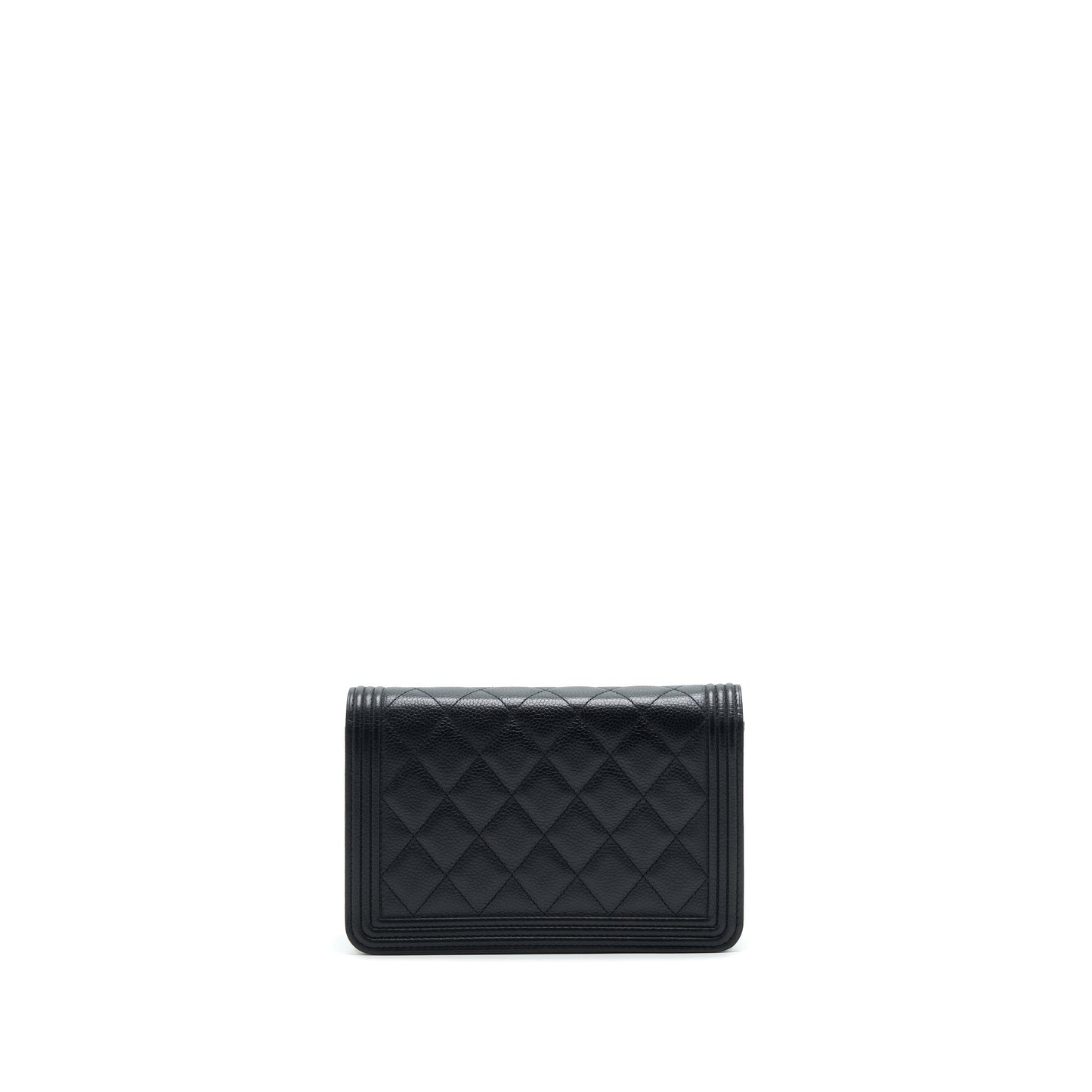 Chanel Leboy Wallet On Chain WOC Caviar Black