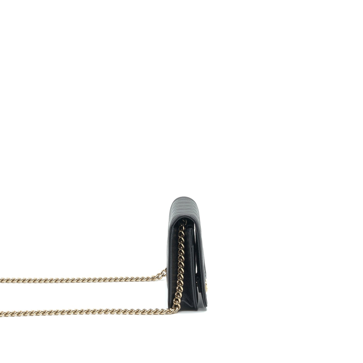Chanel Leboy Wallet On Chain WOC Caviar Black