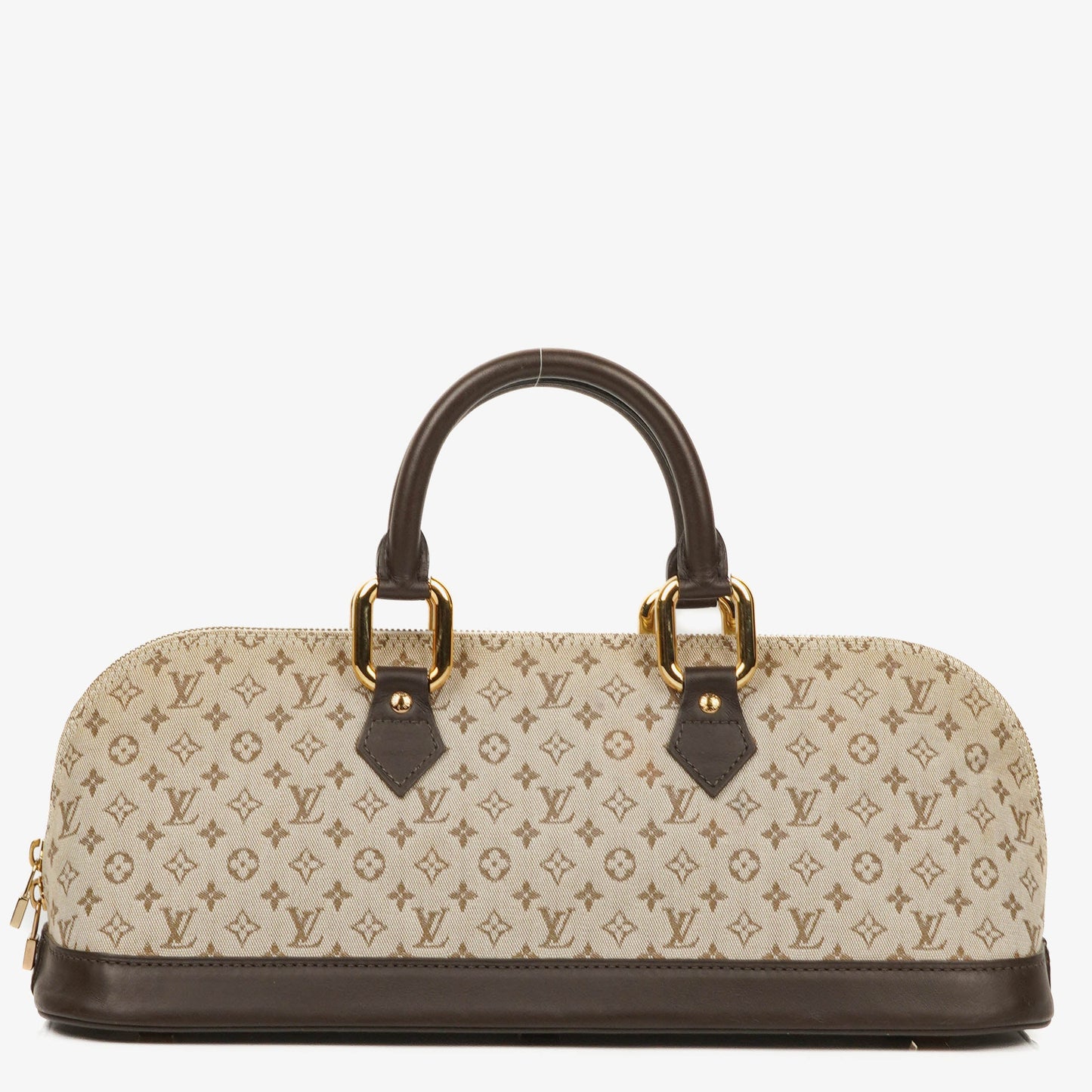 Louis Vuitton Mini Alma Long Brown Monogram Handbag