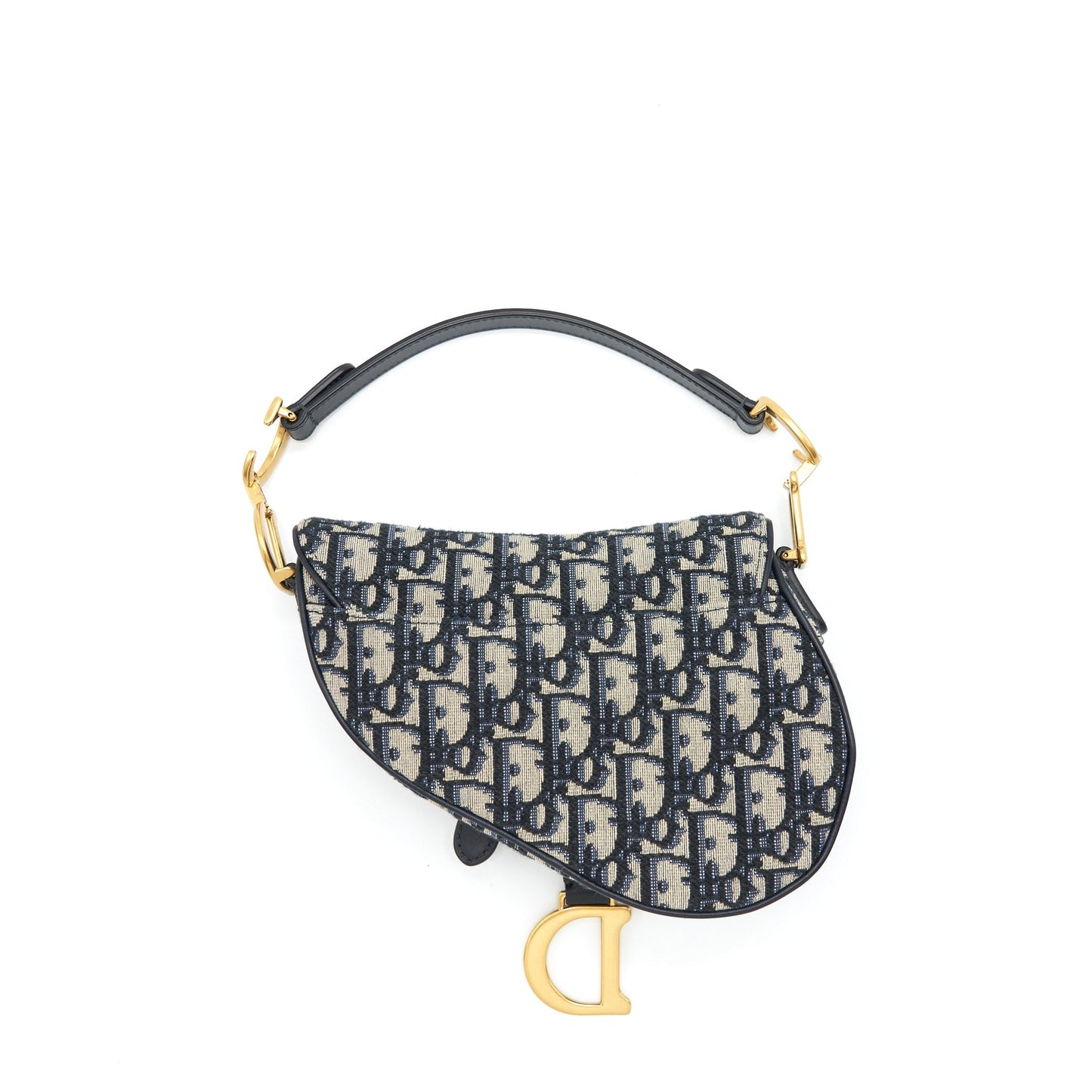 Dior Mini Saddle Blue Oblique