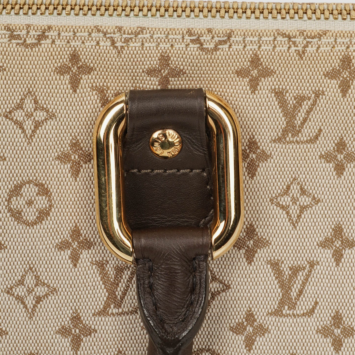 Louis Vuitton Mini Alma Long Brown Monogram Handbag