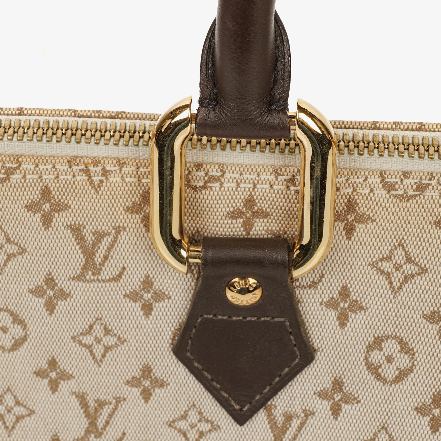 Louis Vuitton Mini Alma Long Brown Monogram Handbag