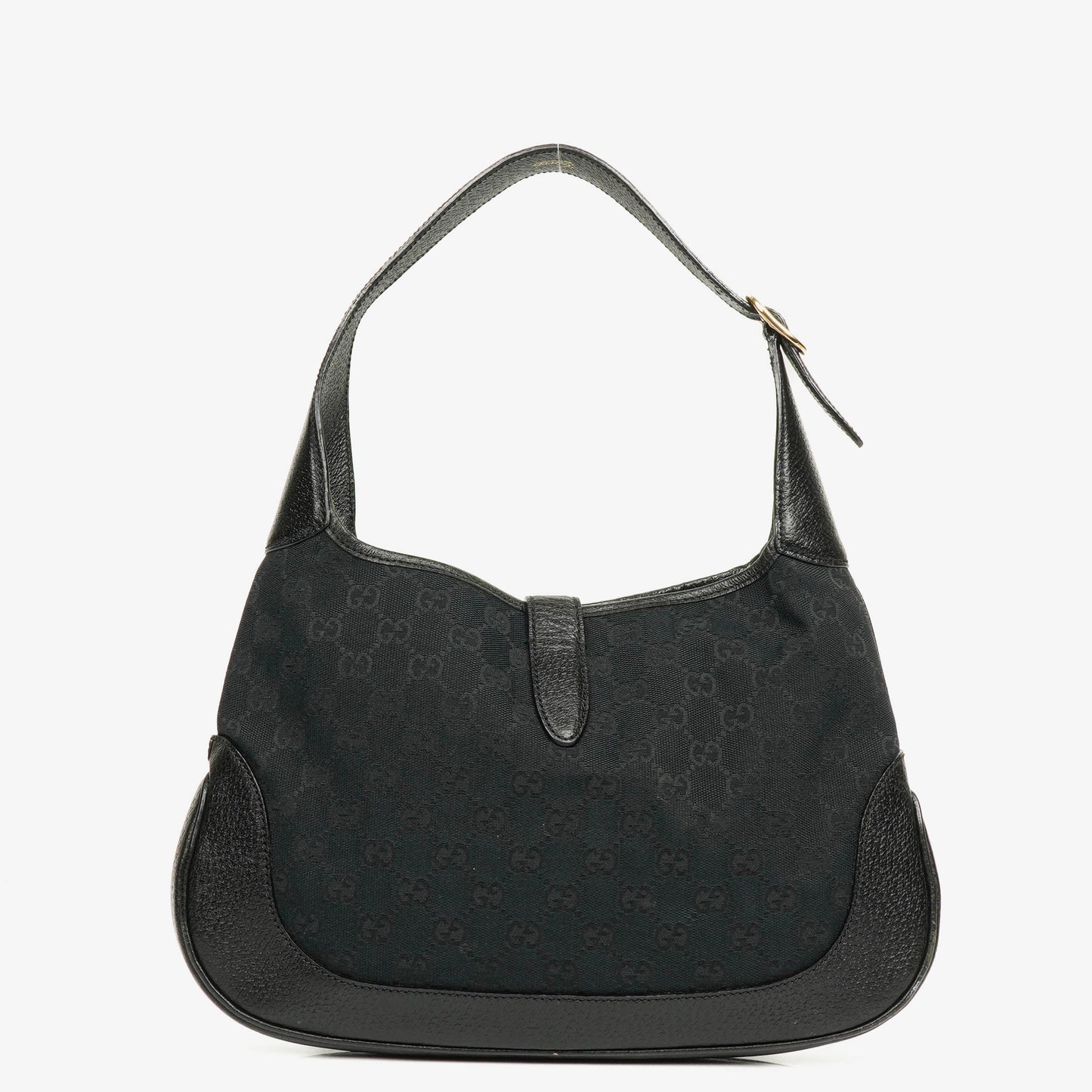 Gucci Jackie Canvas and Leather Shoulder Bag