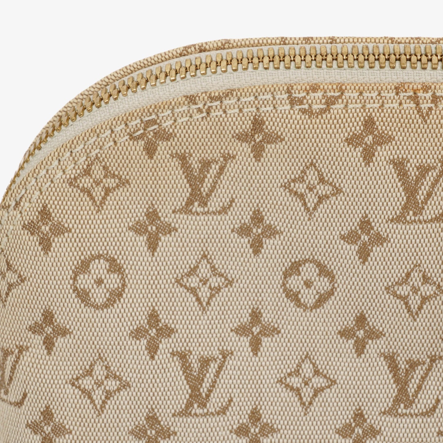 Louis Vuitton Mini Alma Long Brown Monogram Handbag