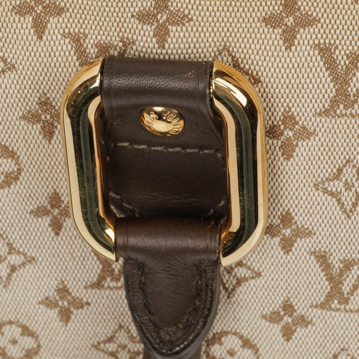 Louis Vuitton Mini Alma Long Brown Monogram Handbag
